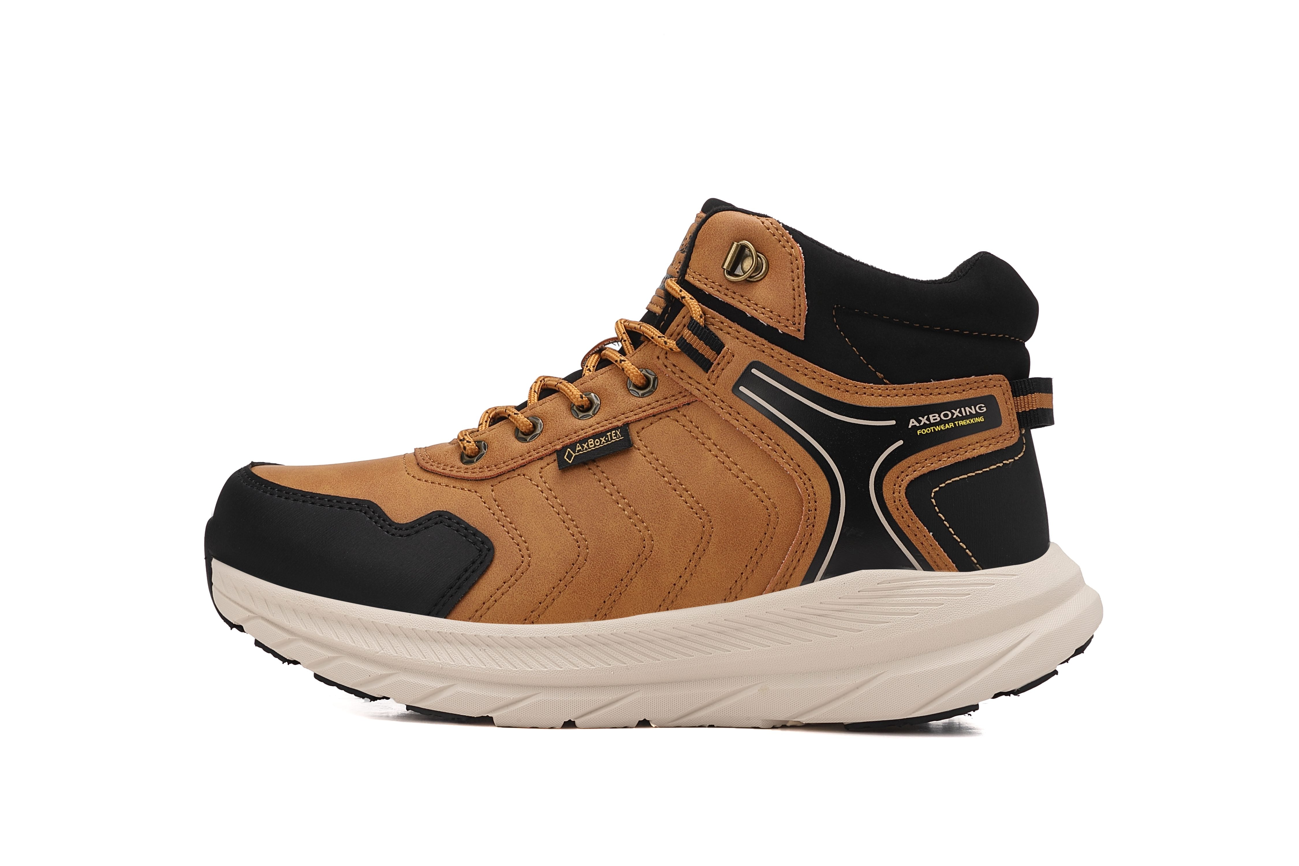 Ghete sport Axel pentru Baieti, Piele Ecologica, Talpa inalta de Spuma, Imblanite,Usoare si Confortabile, Ax Boxing