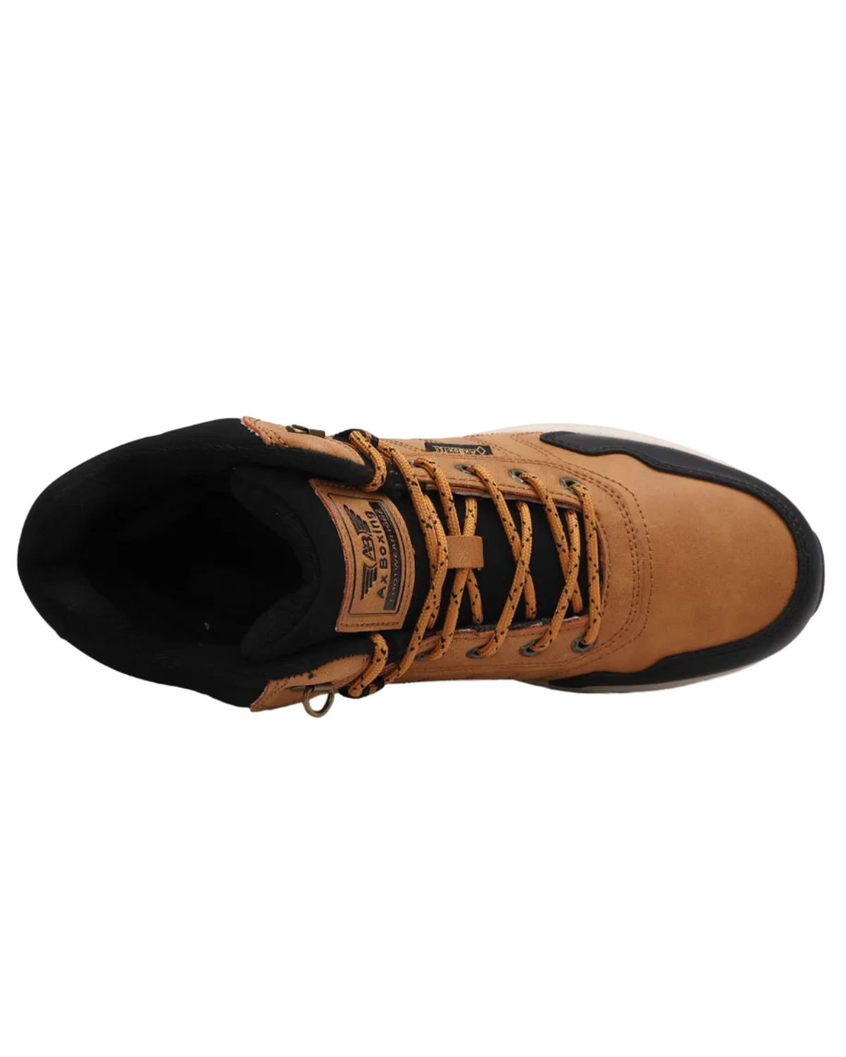 Ghete sport pentru Baieti, Model Axel, Piele Ecologica, Talpa inalta de Spuma, Imblanite,Usoare si Confortabile, Ax Boxing, Camel
