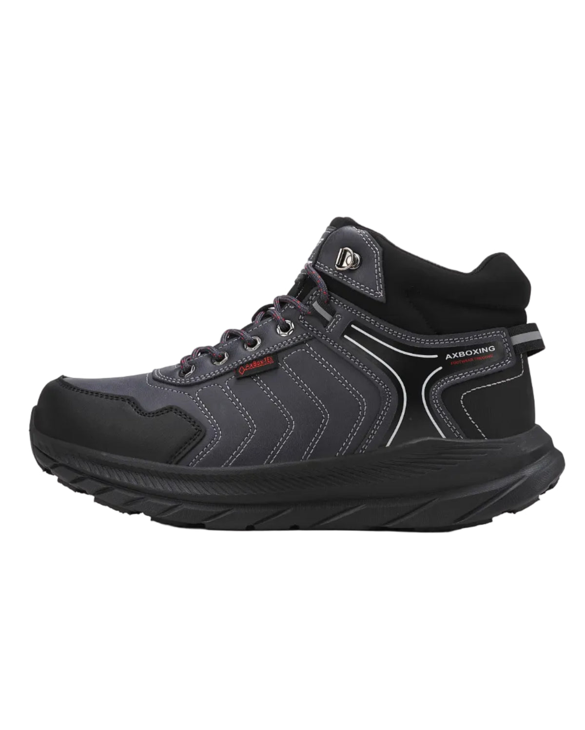 Ghete sport pentru Baieti, Model Axel, Piele Ecologica, Talpa inalta de Spuma, Imblanite,Usoare si Confortabile, Ax Boxing, Bleumarin