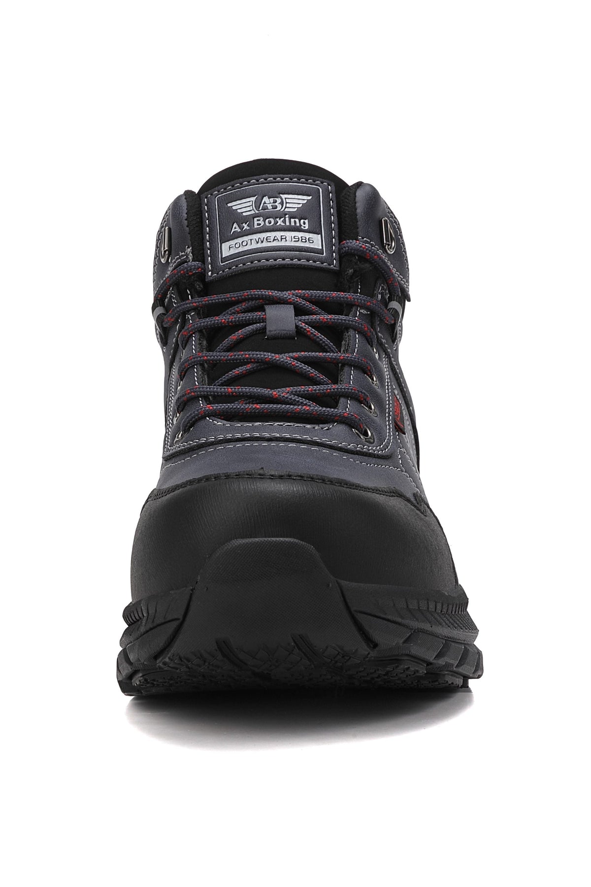 Ghete sport pentru Baieti, Model Axel, Piele Ecologica, Talpa inalta de Spuma, Imblanite,Usoare si Confortabile, Ax Boxing, Bleumarin