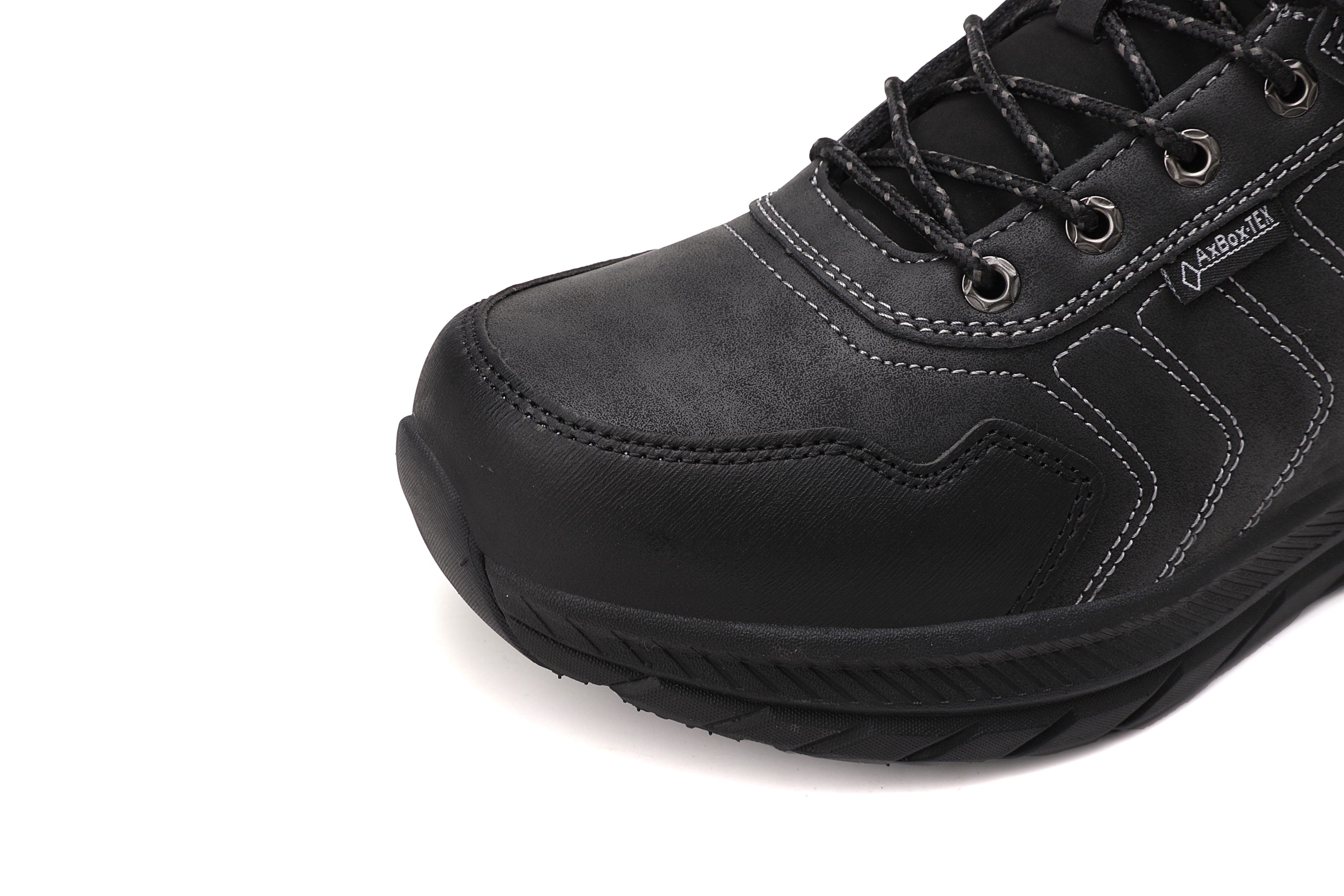 Ghete sport Fabian pentru Barbati, Piele Ecologica, Talpa inalta de Spuma, Imblanite,Usoare si Confortabile, Ax Boxing