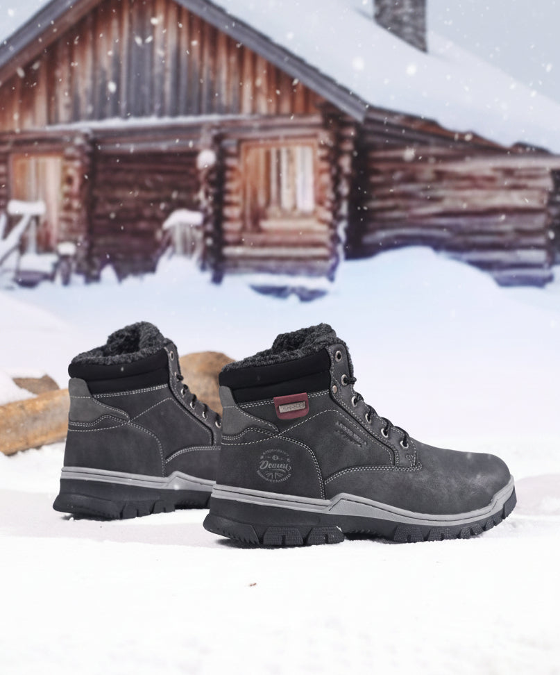 Ghete pentru Barbati, Model Pascal, Talpa Cusuta si Antiderapanta, Imblanite, Piele ecologica Premium, Arrigo Bello, Negru