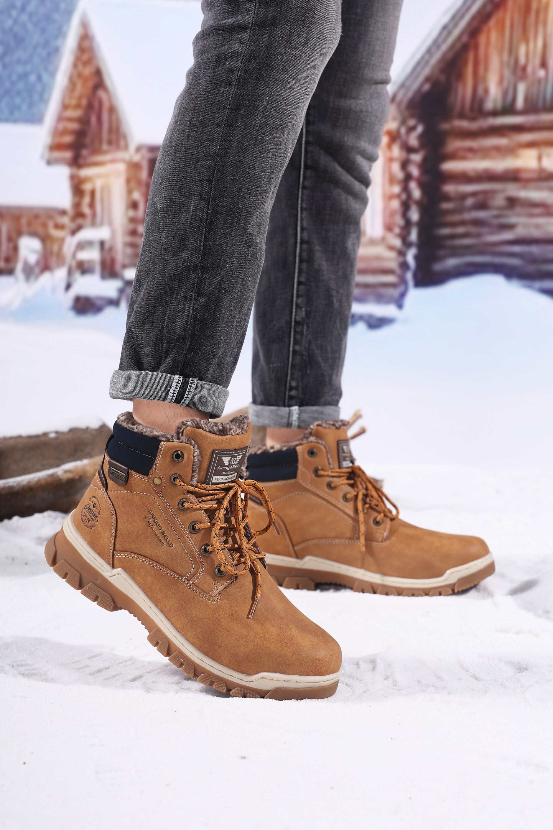 Ghete Pascal Casual pentru Barbati, Talpa Cusuta si Antiderapanta, Imblanite, Piele ecologica Premium, Arrigo Bello