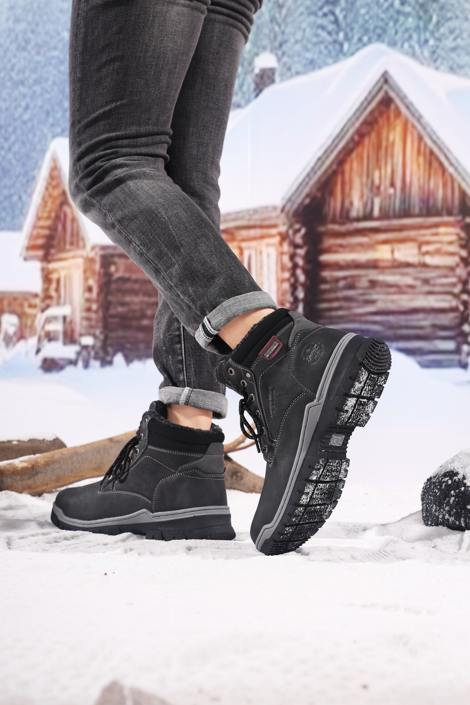 Ghete Pascal Casual pentru Barbati, Talpa Cusuta si Antiderapanta, Imblanite, Piele ecologica Premium, Arrigo Bello