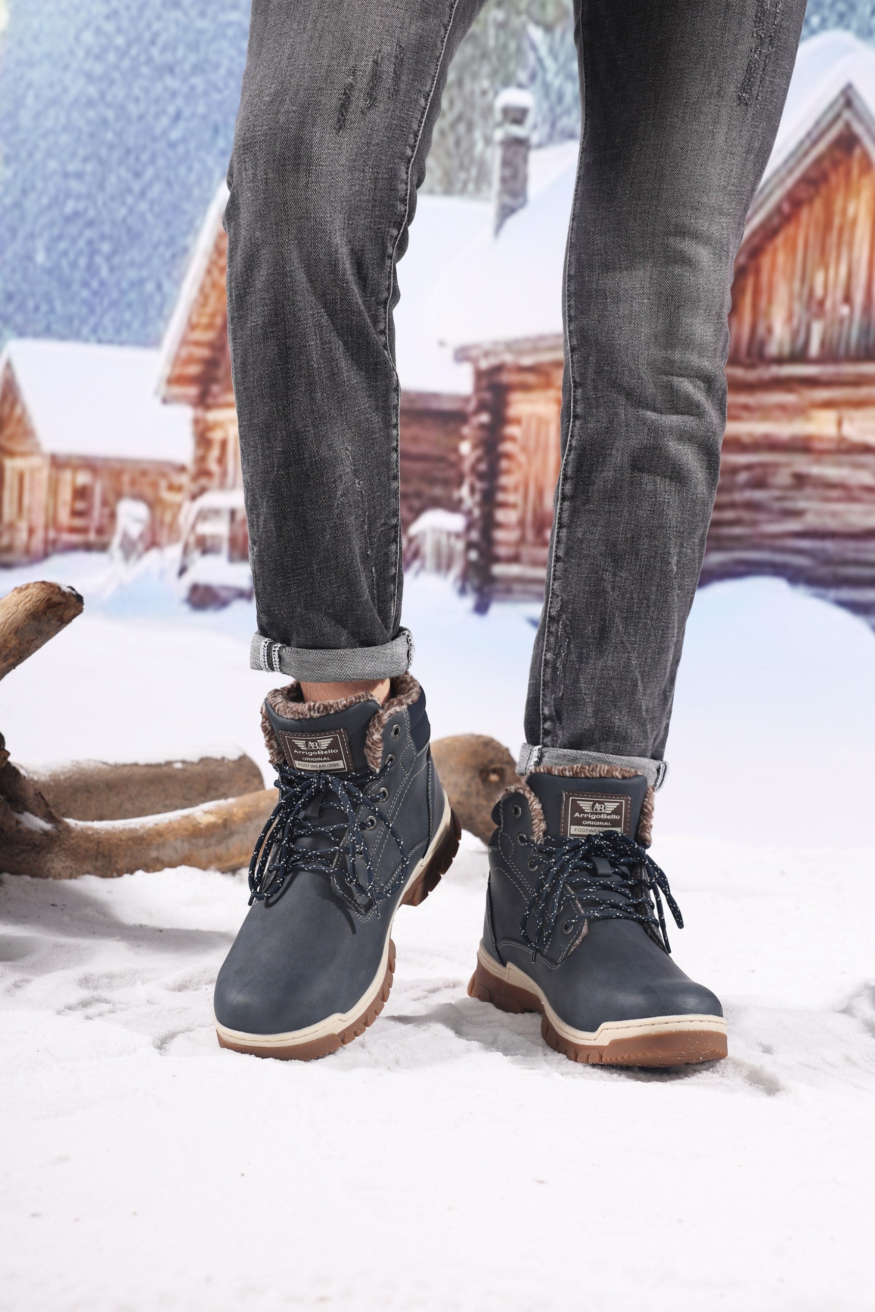 Ghete Pascal Casual pentru Barbati, Talpa Cusuta si Antiderapanta, Imblanite, Piele ecologica Premium, Arrigo Bello