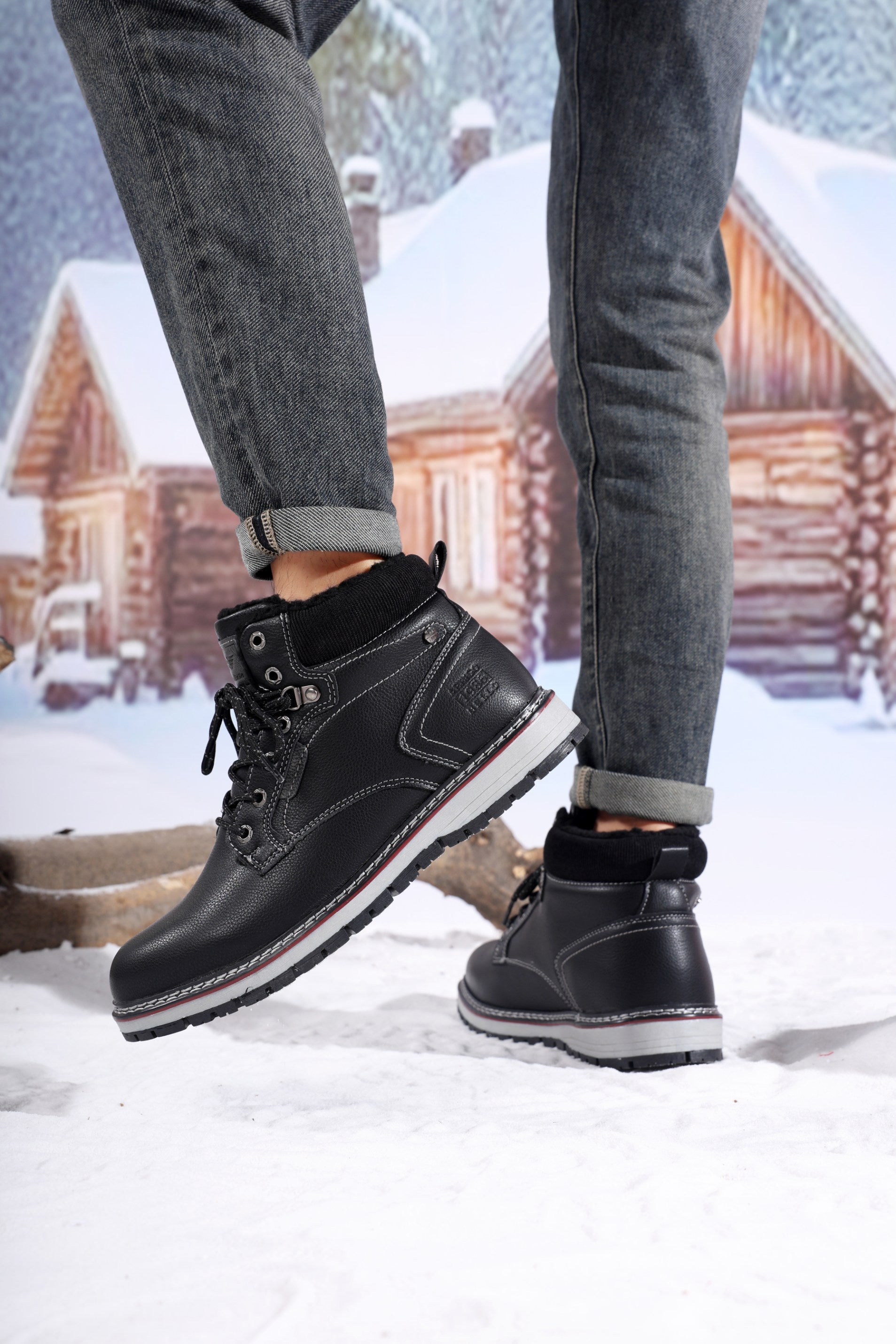 Ghete Stefan casual-elegante pentru Barbati, Imblanite, Piele ecologica Premium,Talpa Cusuta si Antiderapanta, Arrigo Bello