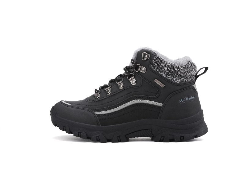 Ghete Amir Imblanite pentru Femei si Copii, Piele Ecologica, Talpa Antiderapanta cu striatii, Confortabile si Calduroase, Ax Boxing