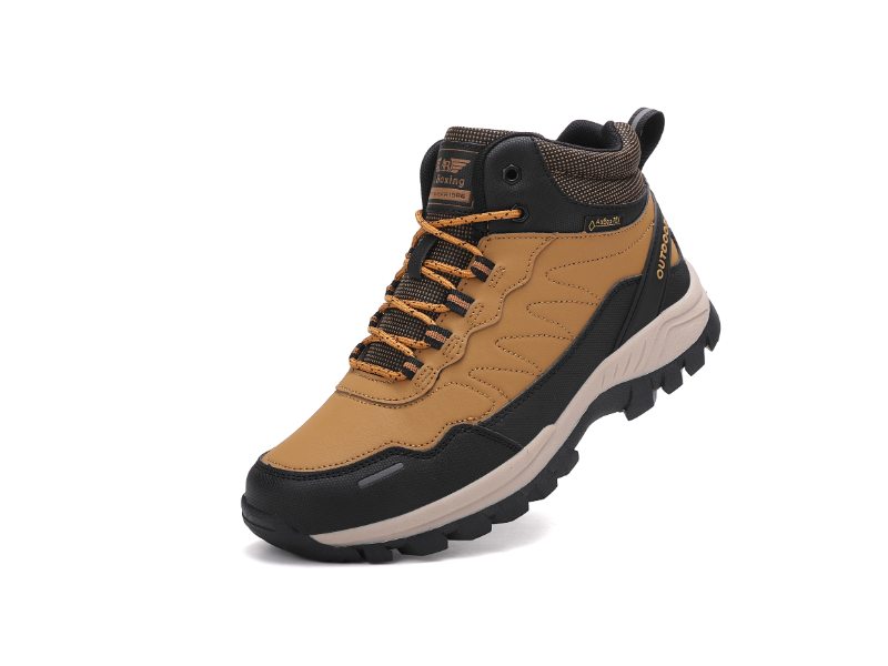 Bocanci Hector imblaniti pentru Barbati, Piele ecologica, Talpa cu striatii, Confortabili si Caldurosi, Ax Boxing