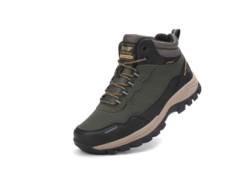 Bocanci Hector imblaniti pentru Barbati, Piele ecologica, Talpa cu striatii, Confortabili si Caldurosi, Ax Boxing