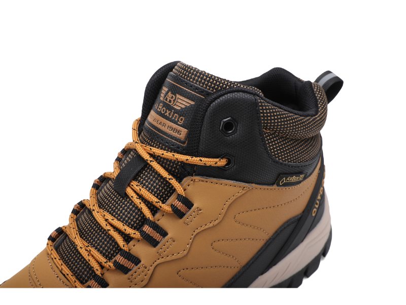 Bocanci Hector imblaniti pentru Barbati, Piele ecologica, Talpa cu striatii, Confortabili si Caldurosi, Ax Boxing