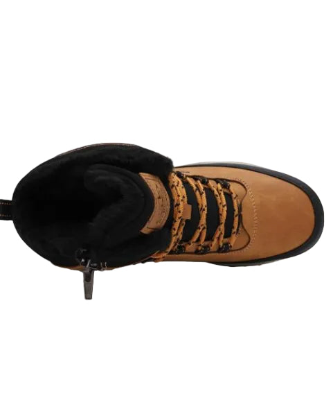 Ghete tip bocanci Copii, Model Masi, Imblanite, Inchidere Fermoar si Siret, Talpa antiderapanta, Calduroase, Ax Boxing,Camel