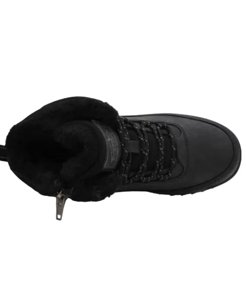 Ghete tip bocanci Copii, Model Masi, Imblanite, Inchidere Fermoar si Siret, Talpa antiderapanta, Calduroase, Ax Boxing,Negru