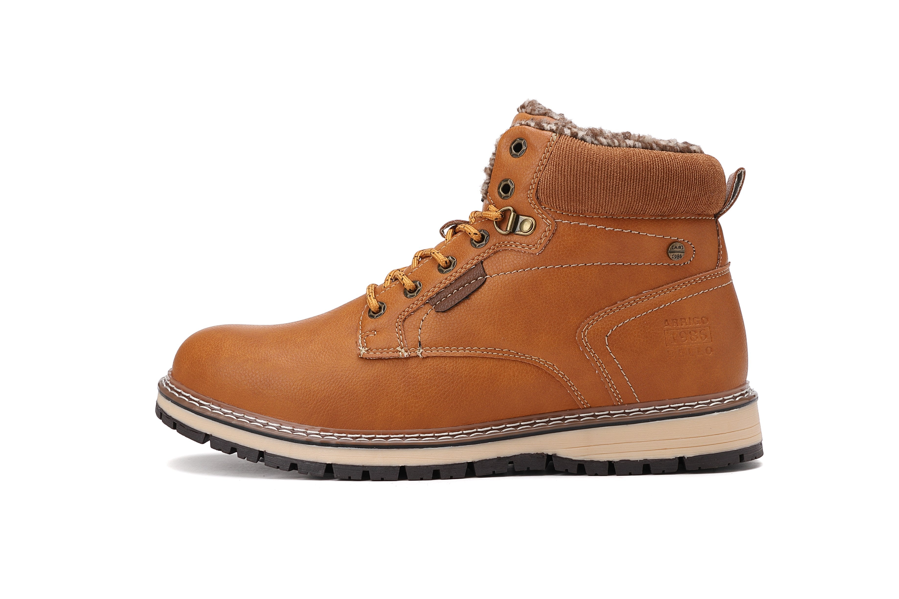 Ghete Stefan casual-elegante pentru Barbati, Imblanite, Piele ecologica Premium,Talpa Cusuta si Antiderapanta, Arrigo Bello