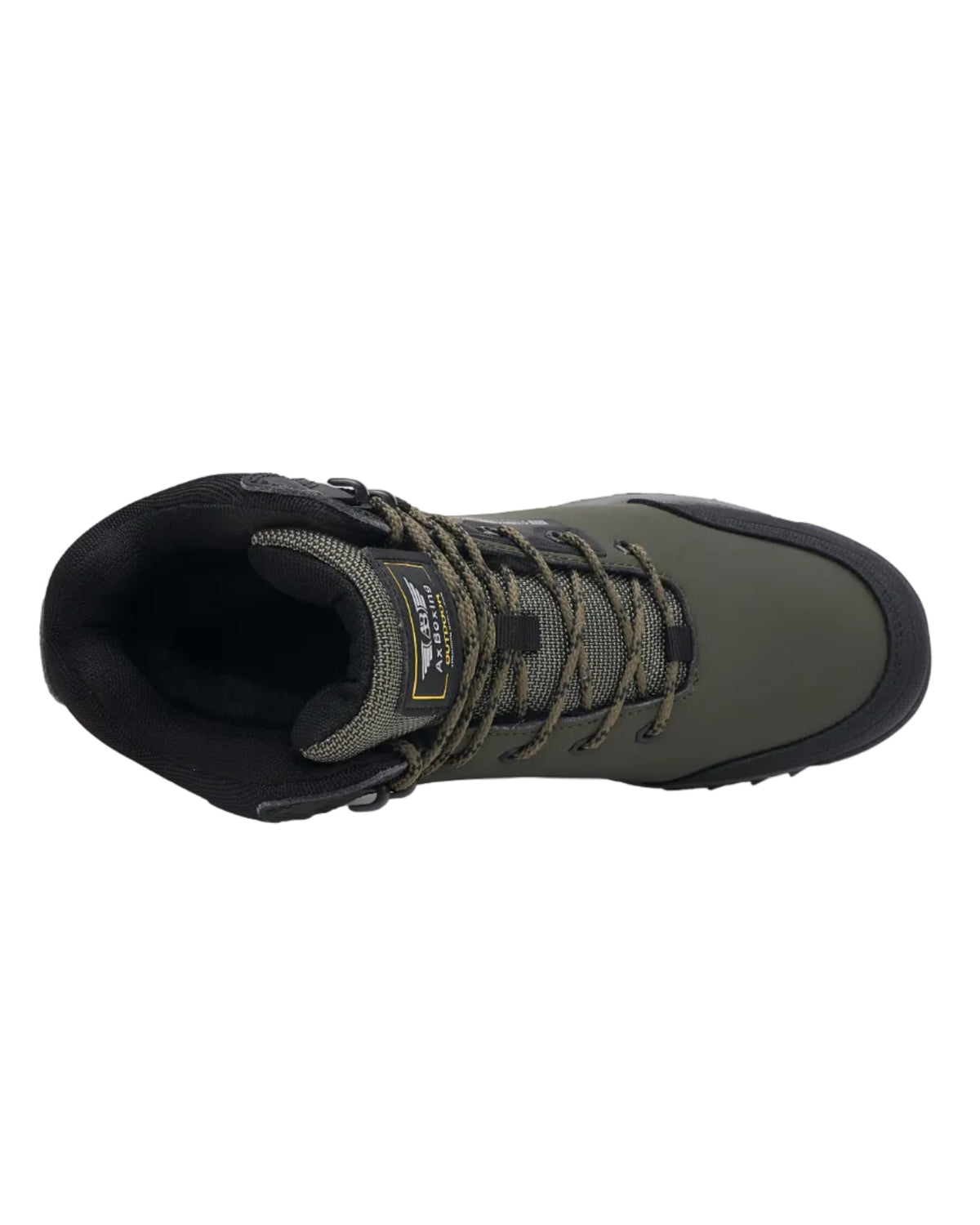 Ghete Imblănite pentru Barbati, Model Bruno, Outdoor, Piele ecologică, Siret, Talpă antiderapantă, Ax Boxing, Khaki