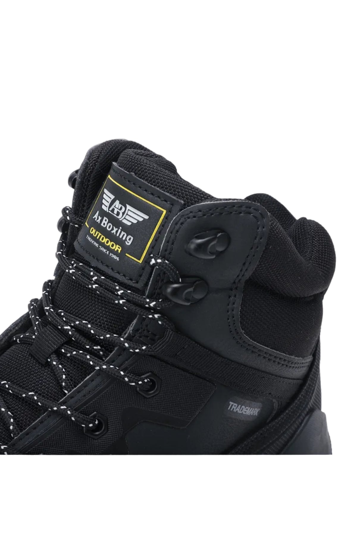 Ghete Imblanite Unisex, Model Ralo, Piele ecologica premium, Talpa Antiderapanta, Model Outdoor Confortabil, Ax Boxing, Negru