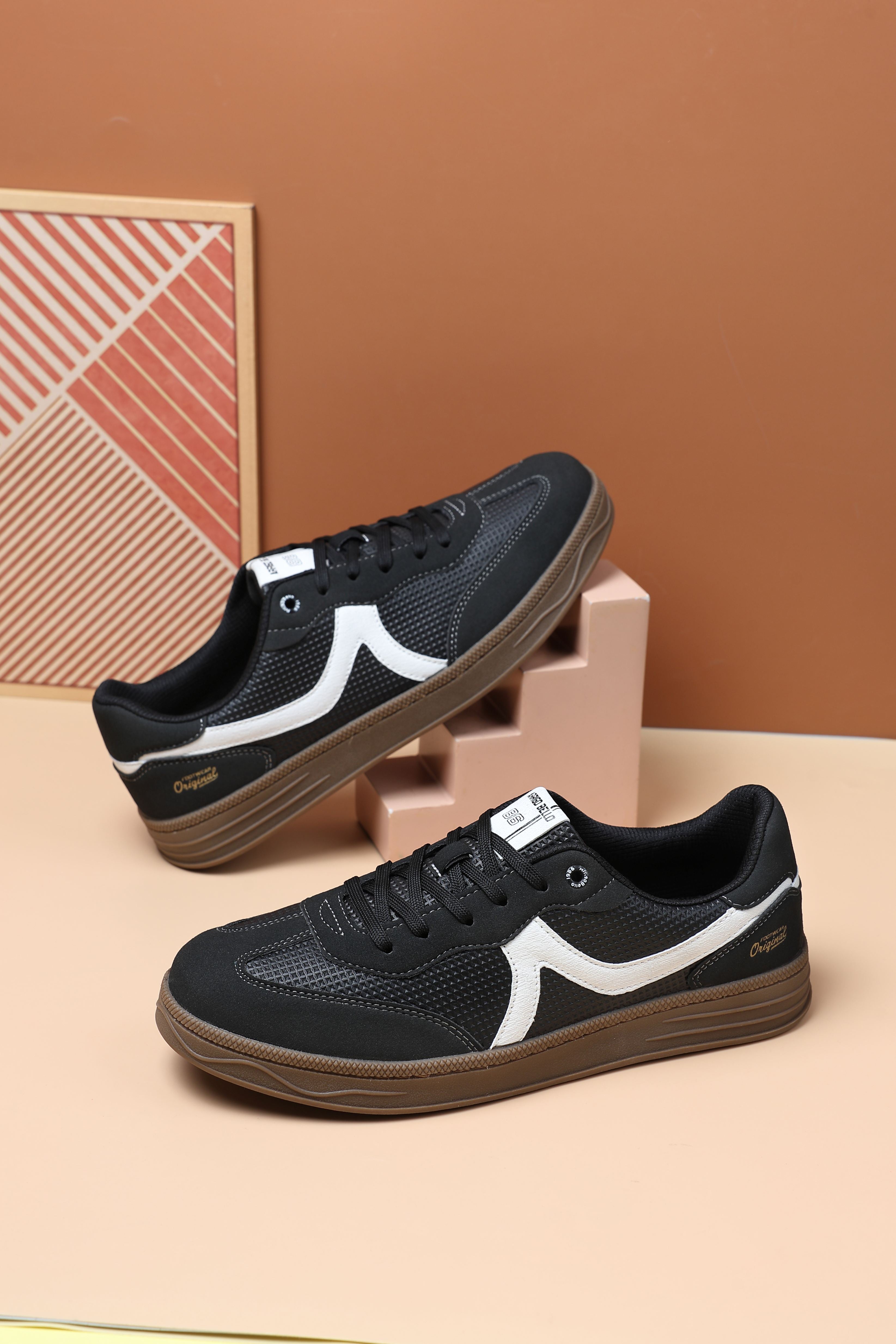 Pantofi casual Barbati, Model Odin, Talpa cusuta, Piele ecologica, Tip tenesi, Arrigo Bello