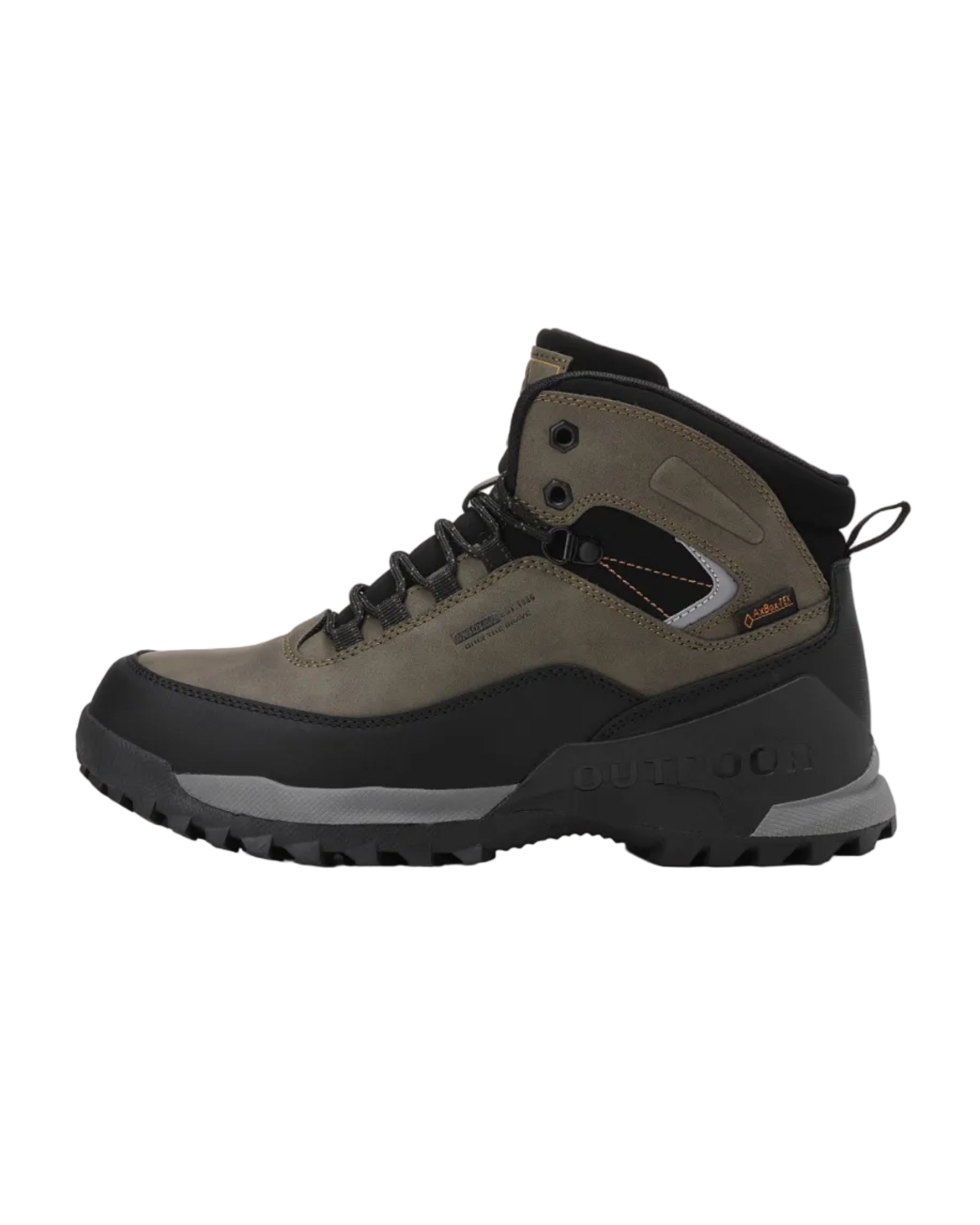 Bocanci Imblaniti pentru Barbati, Model Simon,Piele Ecologica Premium, Talpa Antiderapanta cu striatii, Caldurosi si Confortabili, Ax Boxing, Khaki
