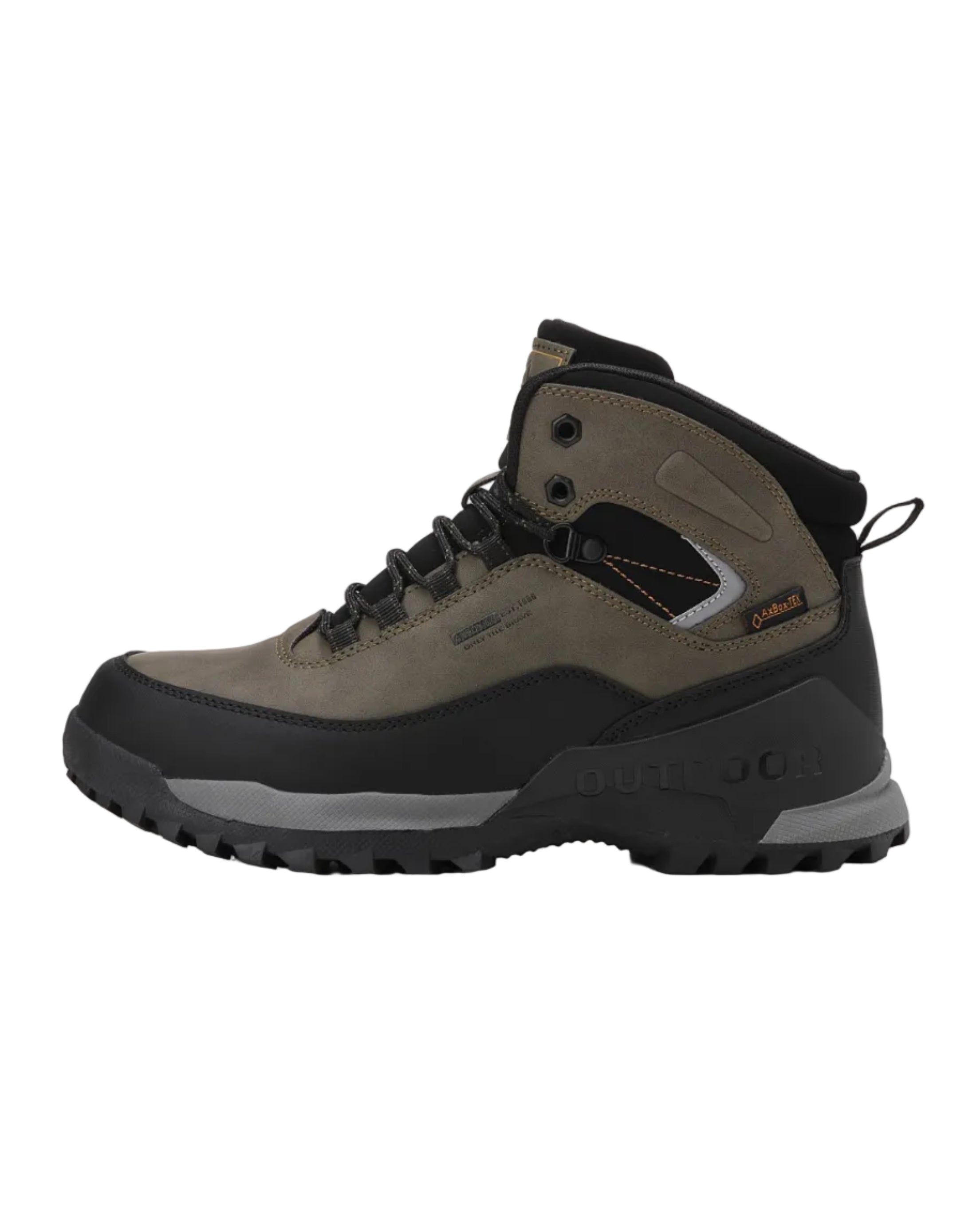 Ghete Imblanite pentru Femei si Adolescenti, Model Luci, Piele Ecologica Premium, Talpa Antiderapanta cu striatii, Ax Boxing, Khaki