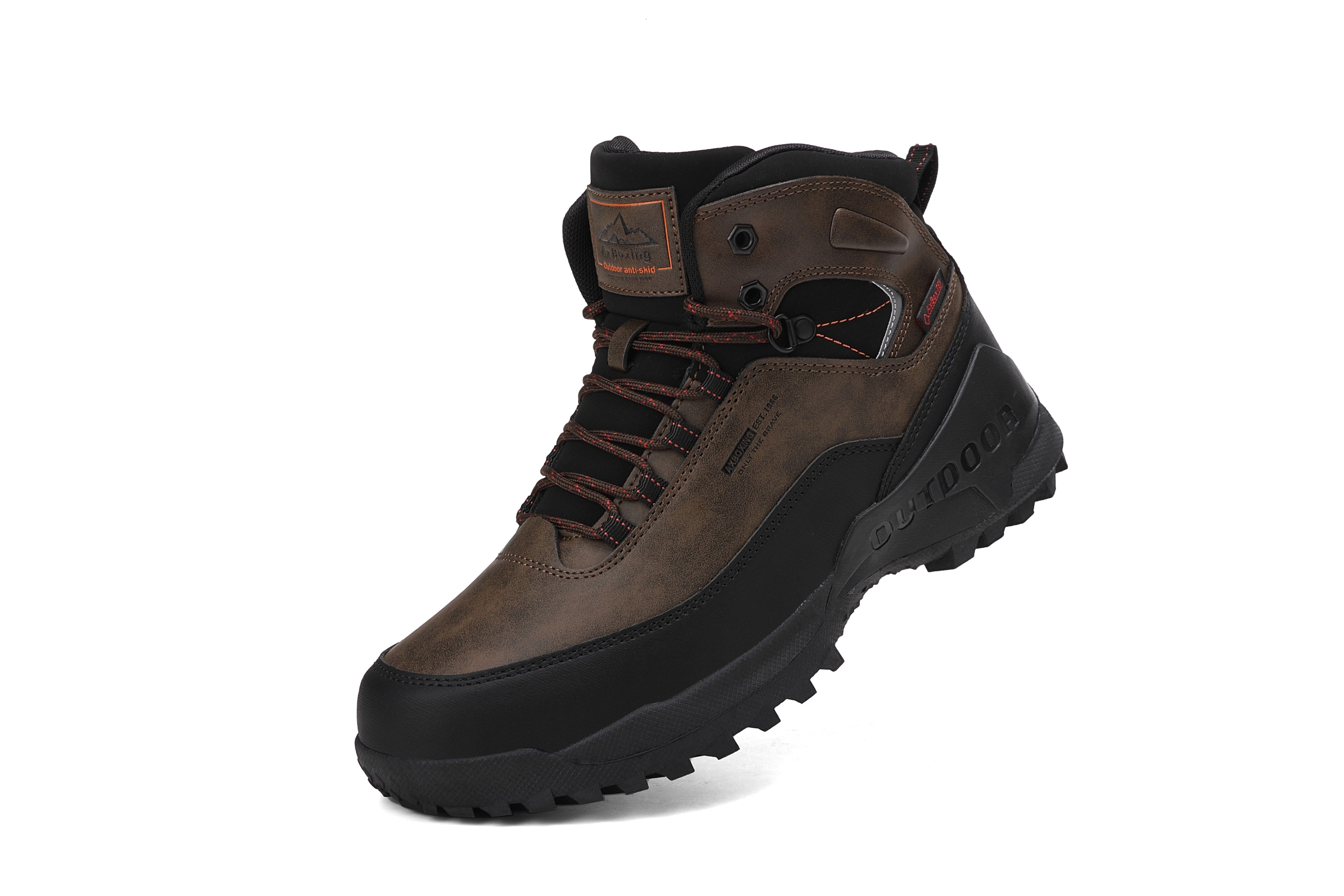 Bocanci Simon Imblaniti pentru Barbati, Piele Ecologica Pemium, Talpa Antiderapanta cu striatii, Caldurosi si Confortabili, Ax Boxing