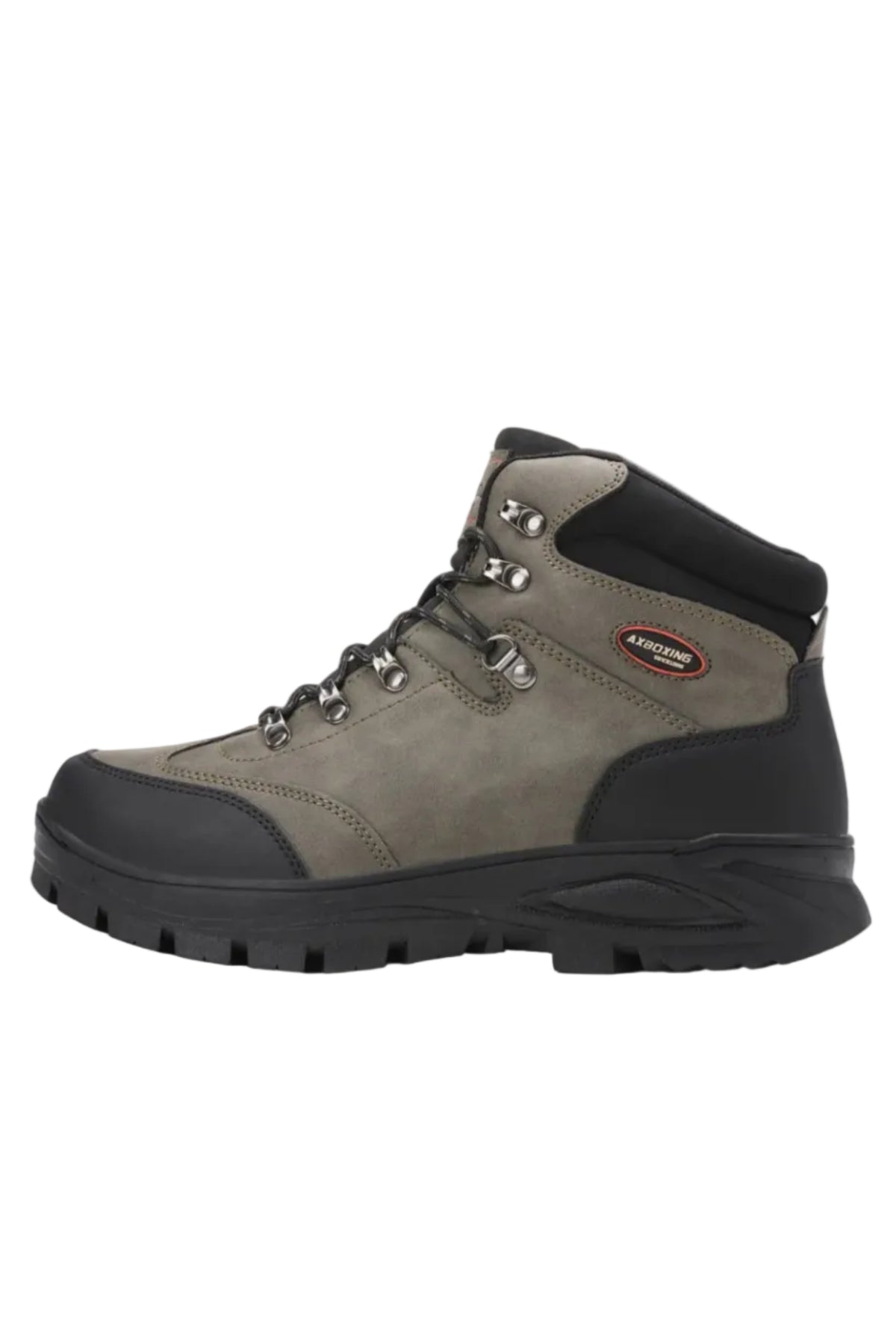 Bocanci Imblaniti pentru Barbati, Model David, Piele ecologica Premium, Talpa Antiderapanta, Caldurosi si Confortabili, Ax Boxing, Khaki