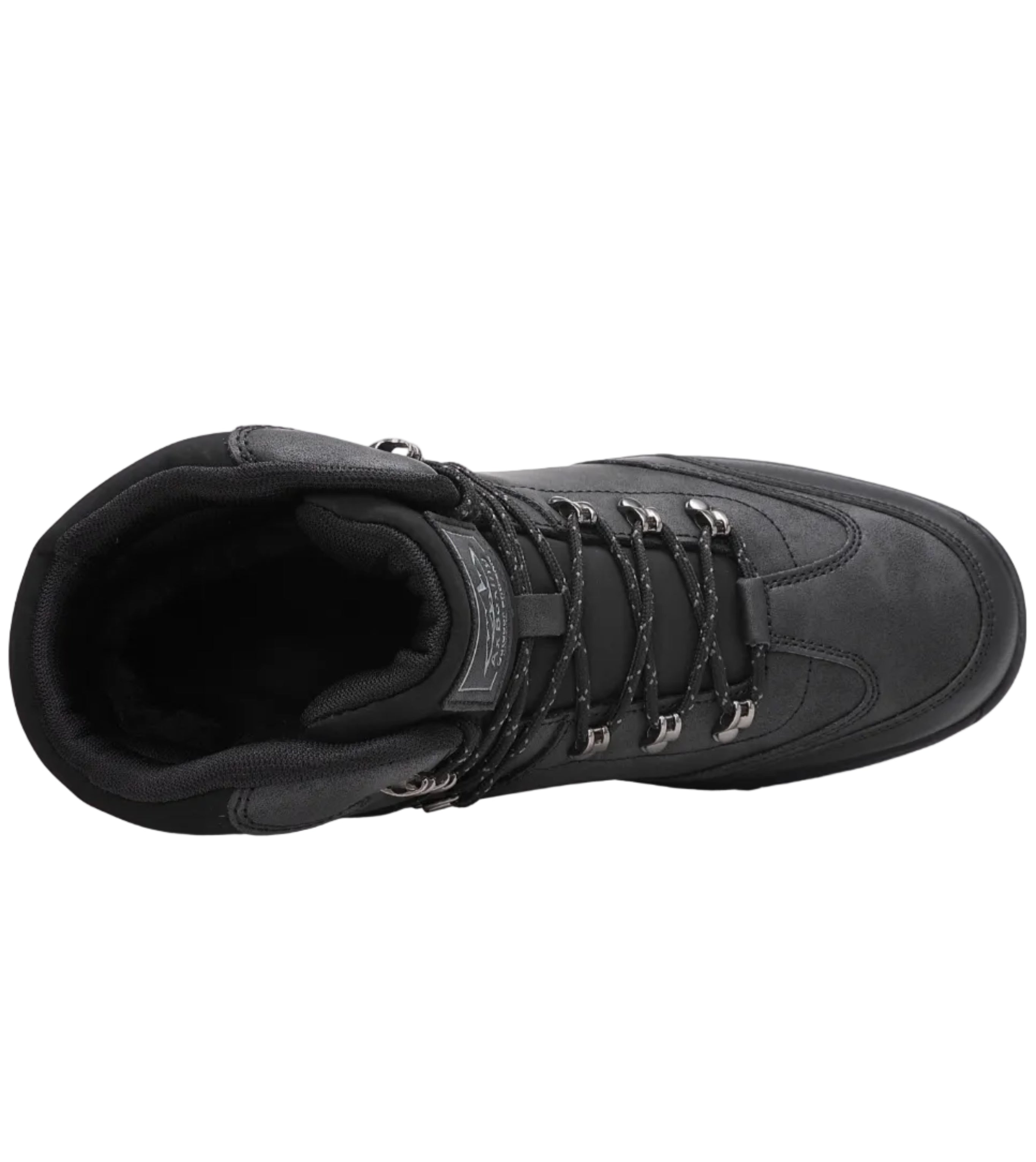 Bocanci Imblaniti pentru Barbati, Model David, Piele ecologica Premium, Talpa Antiderapanta, Caldurosi si Confortabili, Ax Boxing, Negru