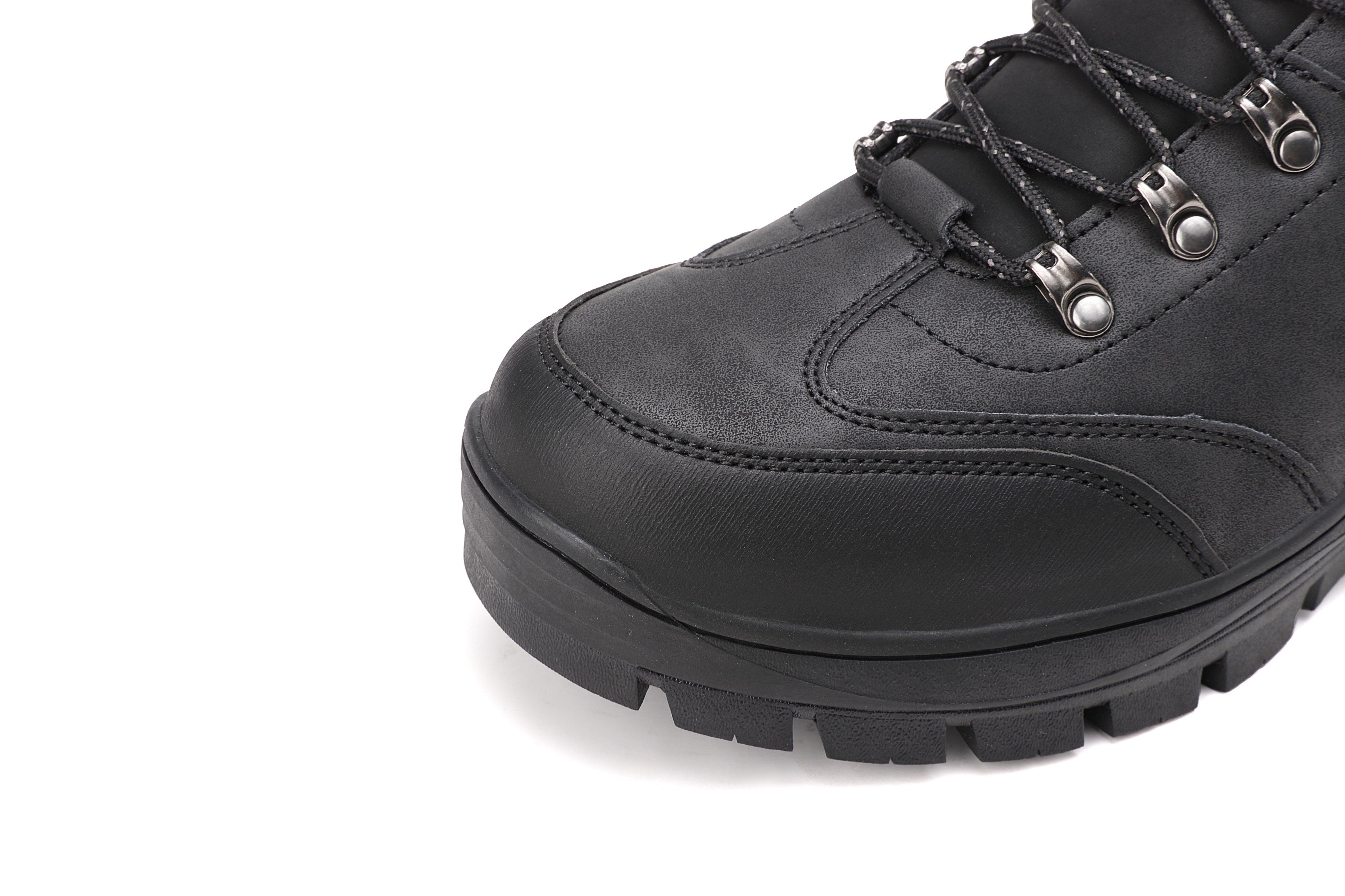 Bocanci Imblaniti David pentru Barbati, Piele ecologica Premium, Talpa Antiderapanta, Caldurosi si Confortabili, Ax Boxing