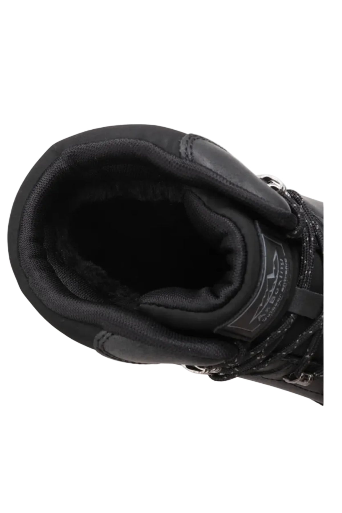 Bocanci Imblaniti pentru Barbati, Model David, Piele ecologica Premium, Talpa Antiderapanta, Caldurosi si Confortabili, Ax Boxing, Negru