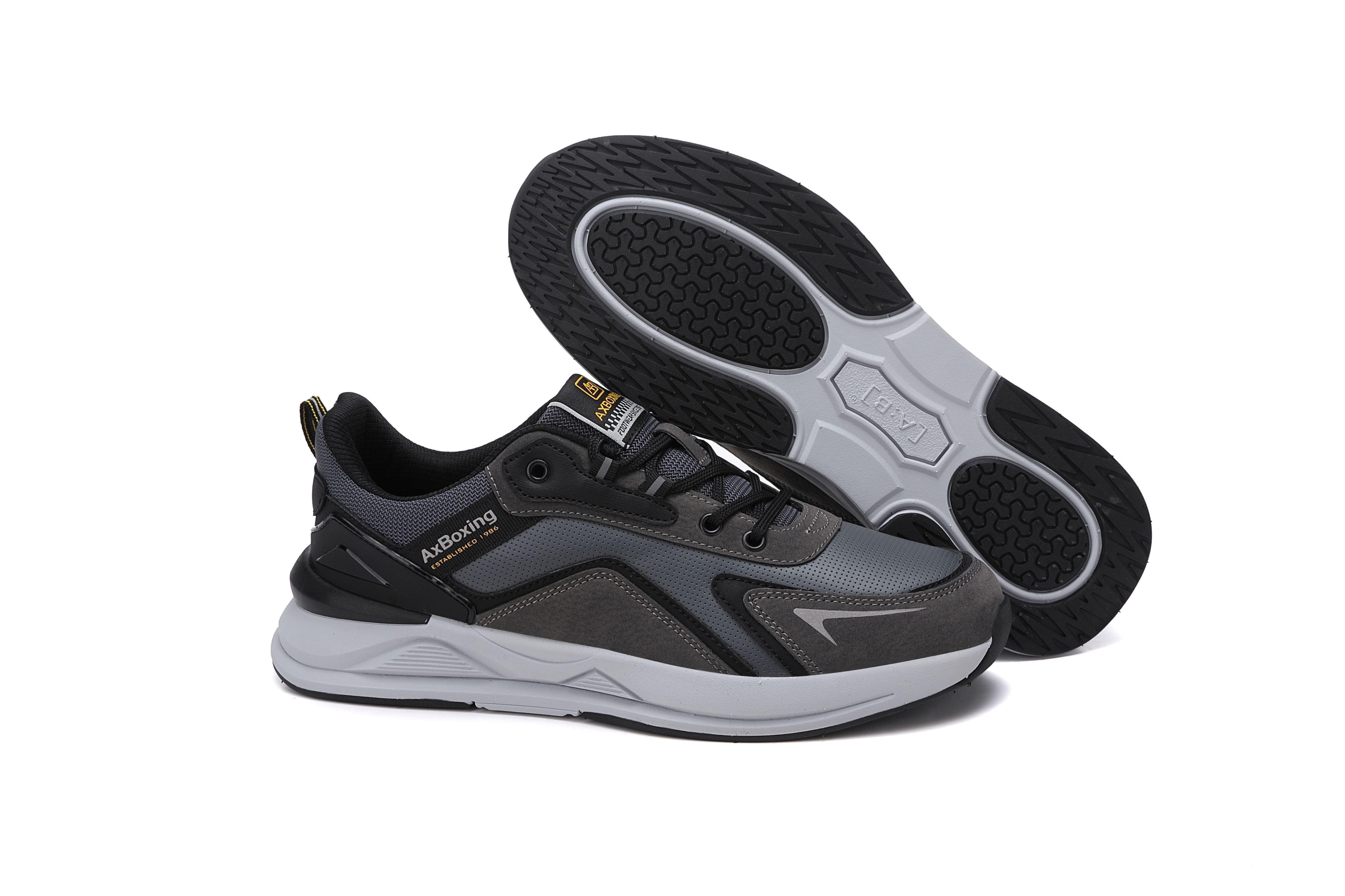 Pantofi sport Barbati, Model Kairo, Talpa usoara din spuma, Piele ecologica, Comozi si rezistenti, Ax Boxing