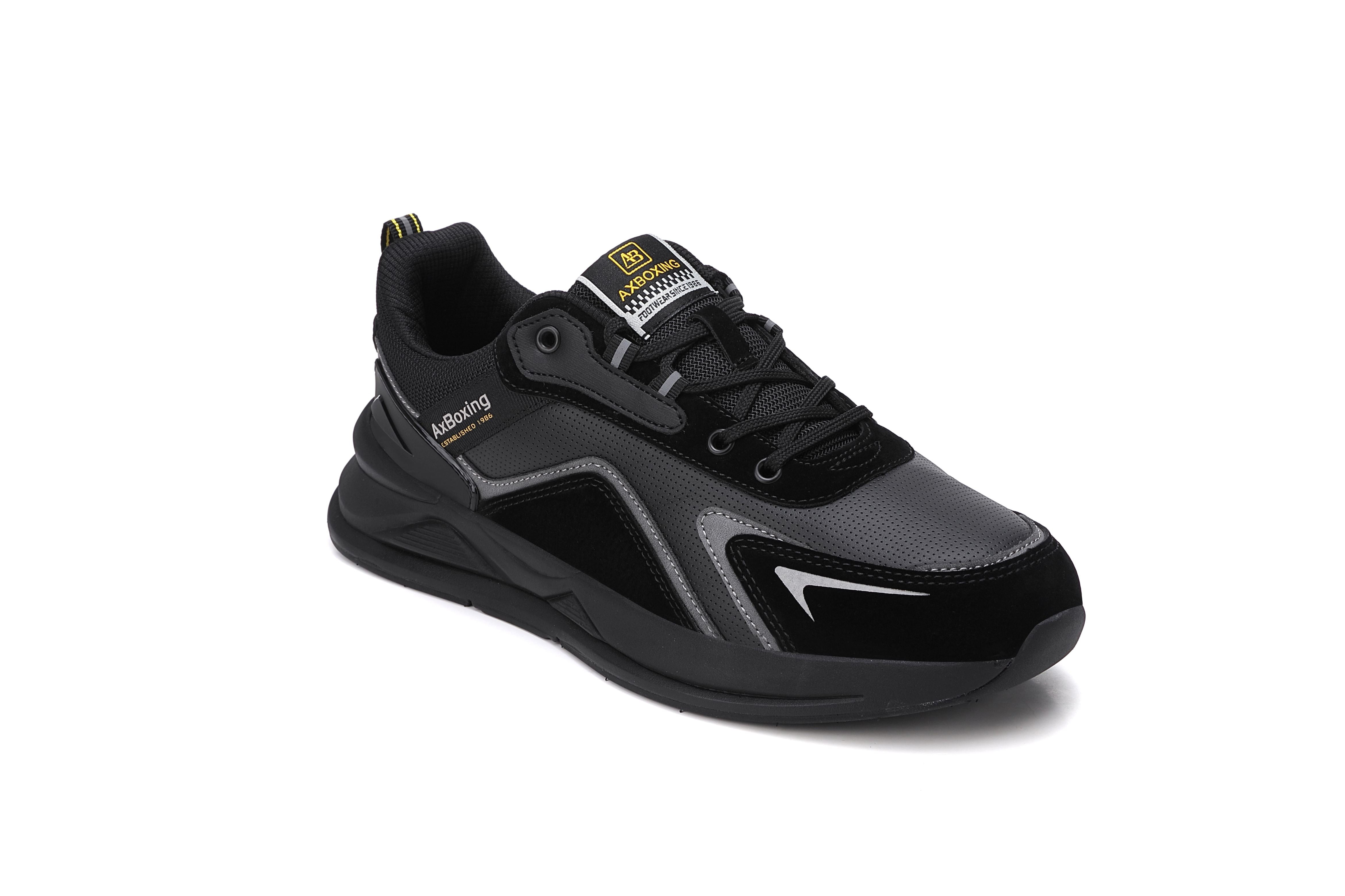 Pantofi sport Barbati, Model Kairo, Talpa usoara din spuma, Piele ecologica, Comozi si rezistenti, Ax Boxing