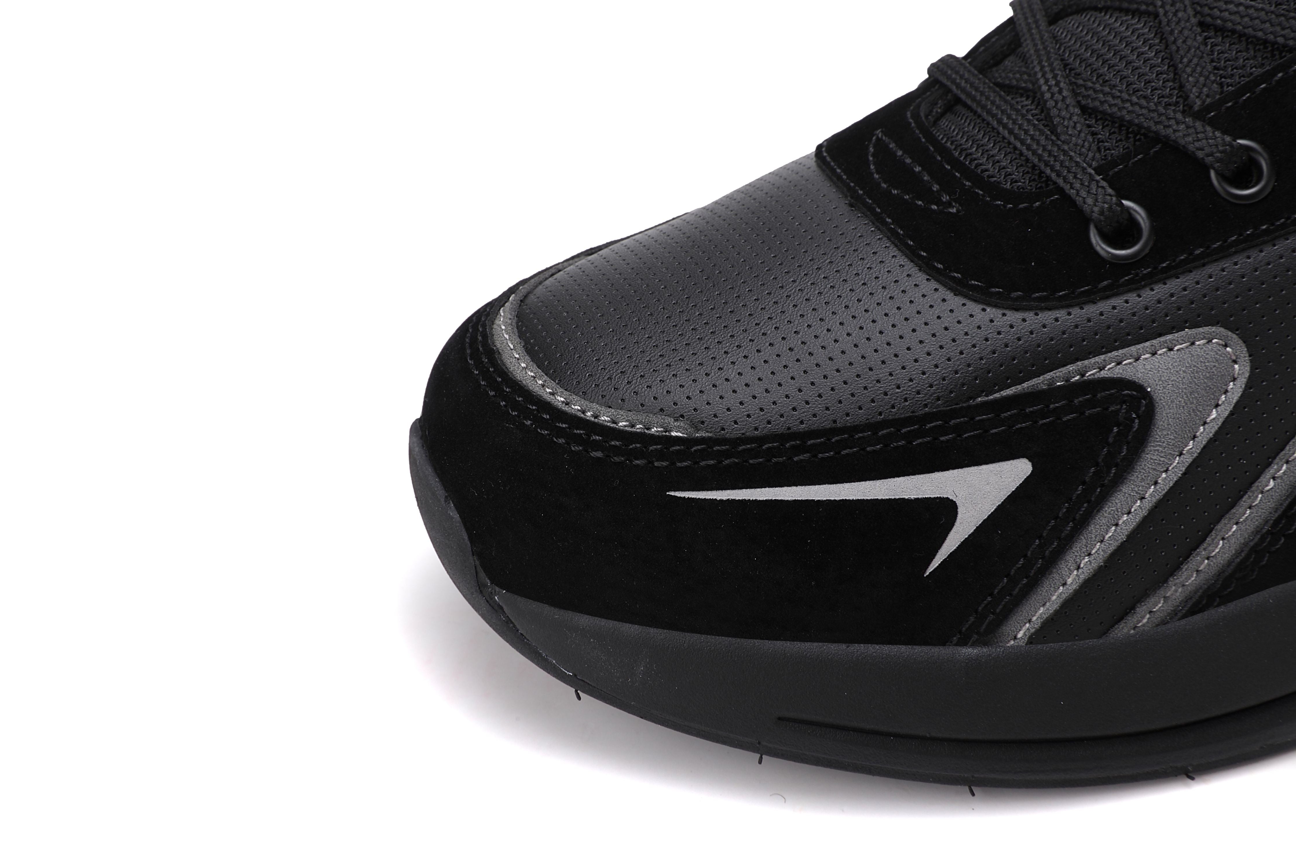Adidasi sport Barbati, Model Kairo, Talpa usoara din spuma, Piele ecologica, Comozi si rezistenti, Ax Boxing,Negru