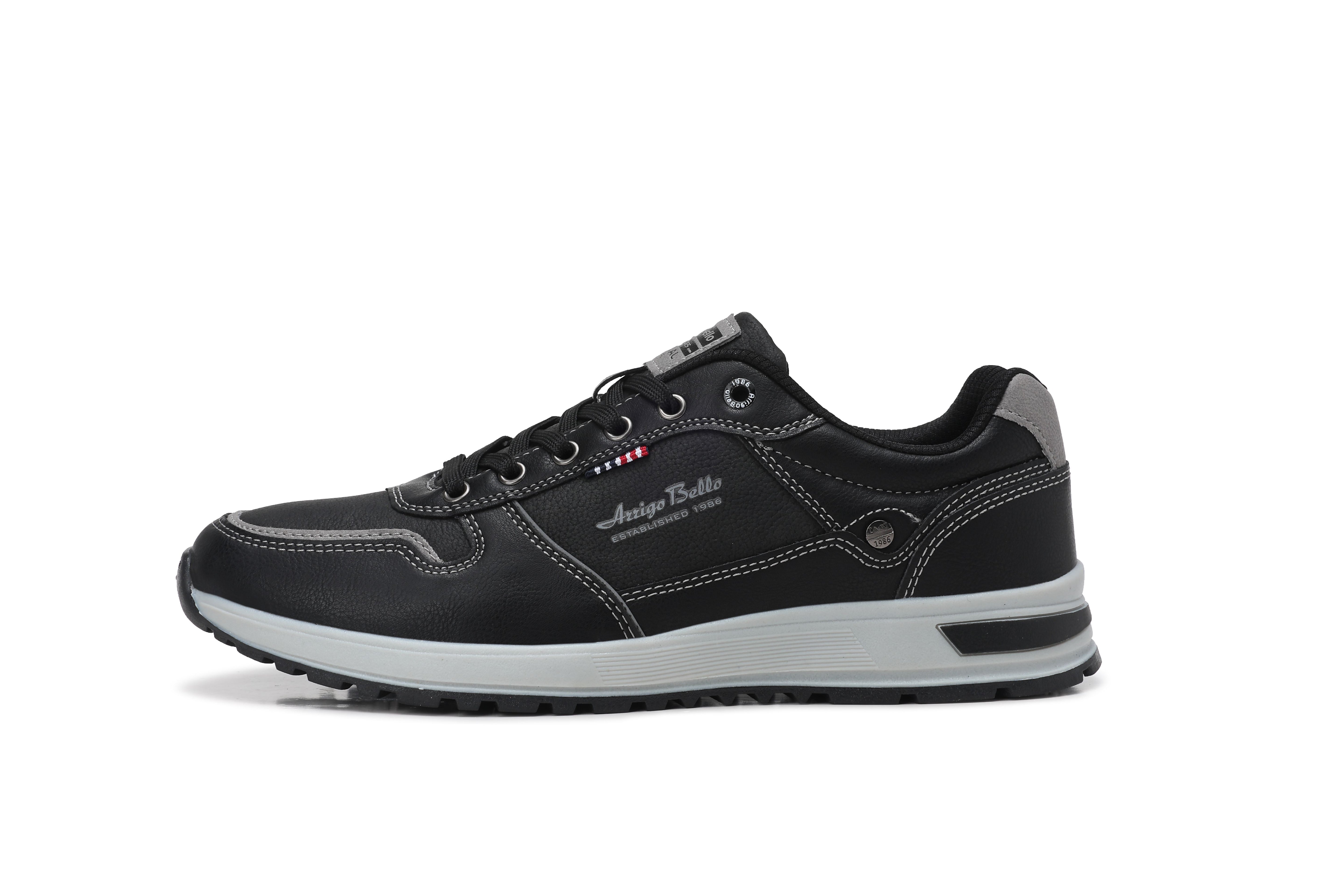 Pantofi casual pentru Barbati, Model Bastian, Piele ecologica, Inchidere sireturi, Arrigo Bello