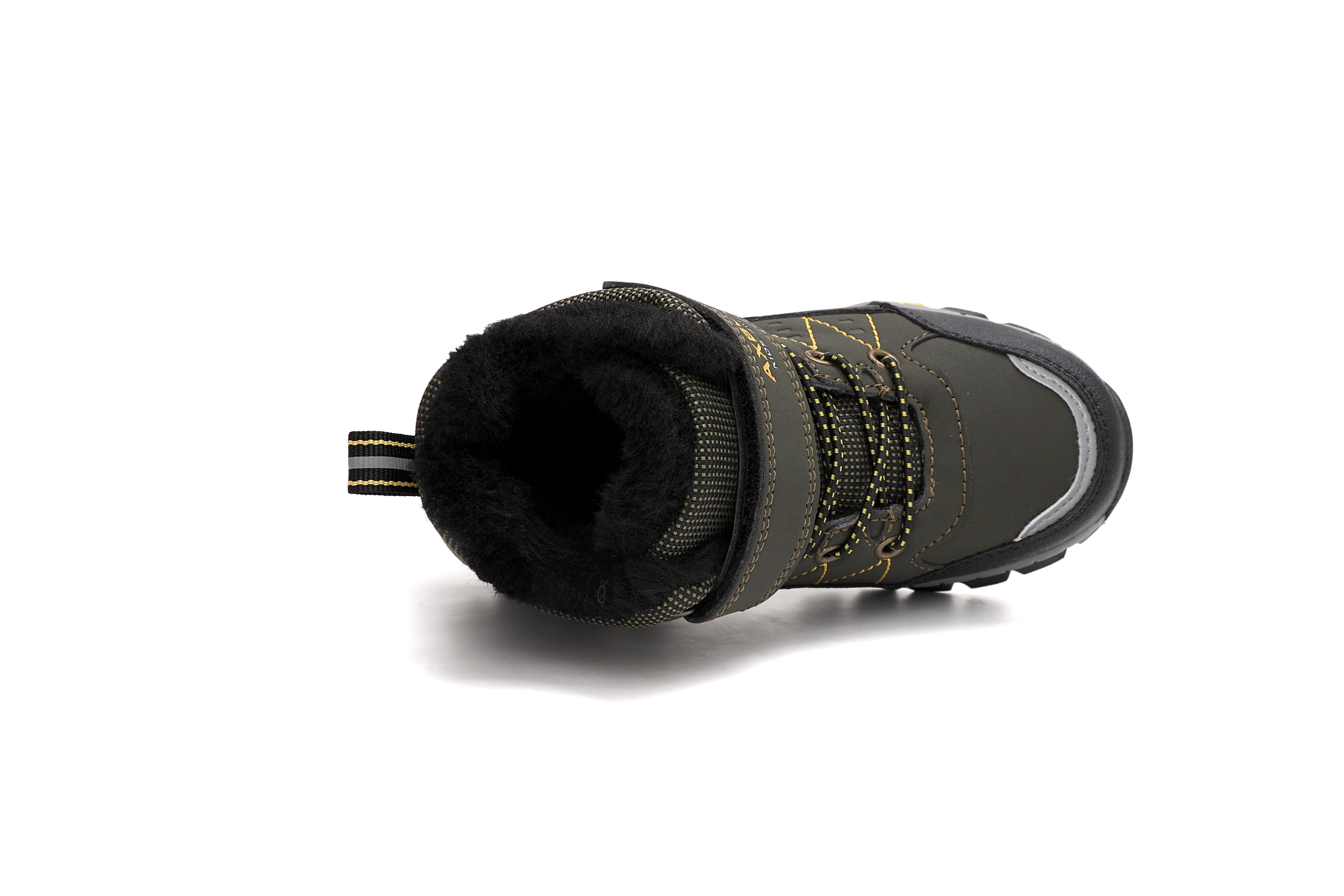 Bocanci imblaniti Rasen pentru Baieti, Piele Ecologica, SIret elastic si Arici, Talpa Antiderapanta, Ax Boxing