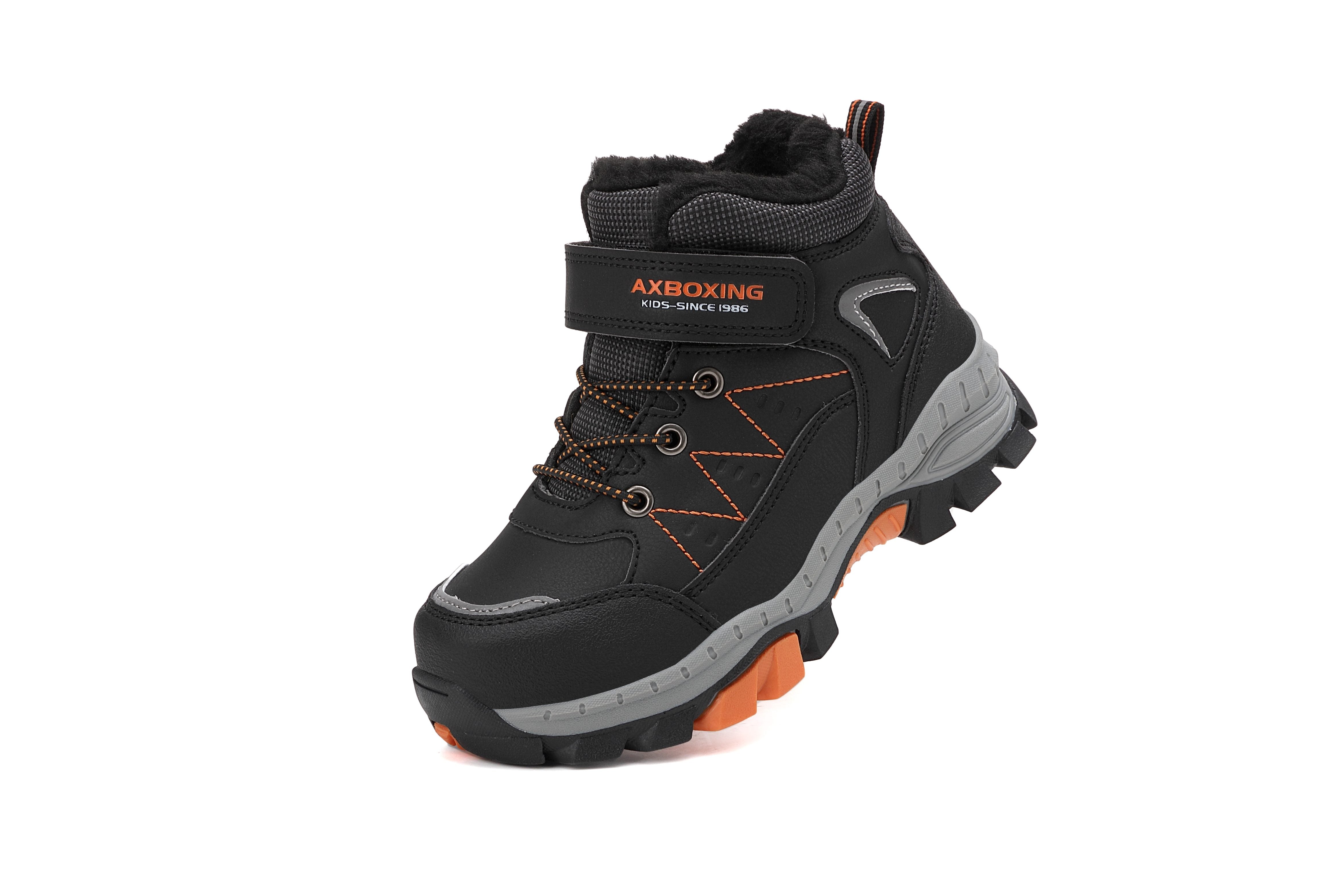 Bocanci imblaniti Rasen pentru Baieti, Piele Ecologica, SIret elastic si Arici, Talpa Antiderapanta, Ax Boxing