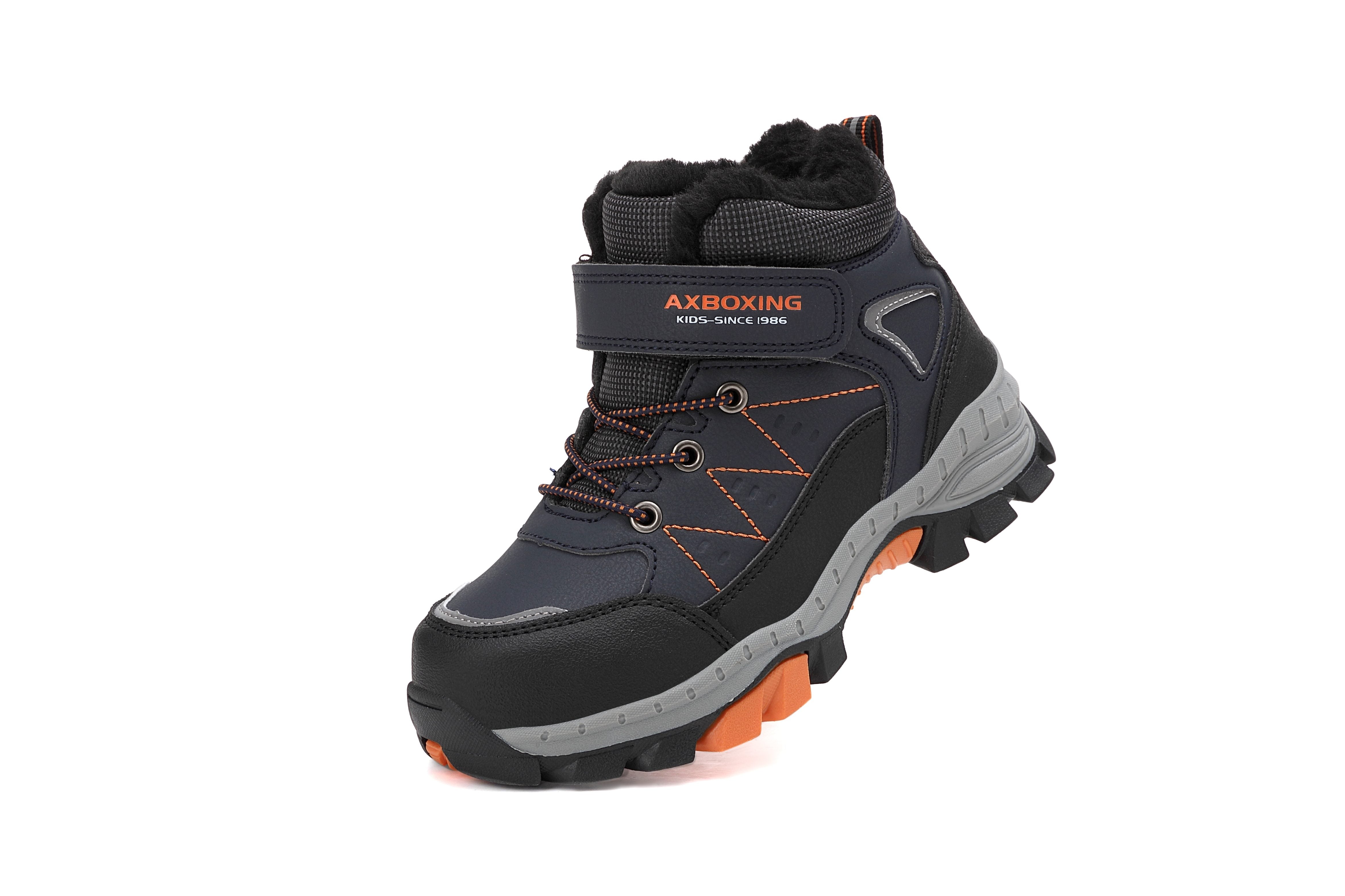 Bocanci imblaniti Rasen pentru Baieti, Piele Ecologica, SIret elastic si Arici, Talpa Antiderapanta, Ax Boxing