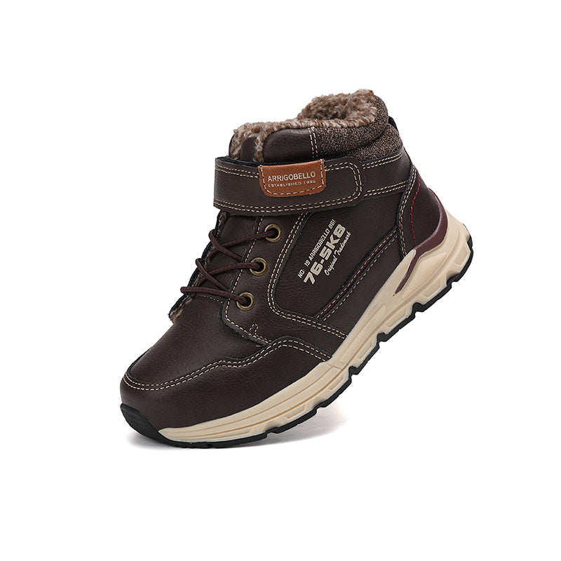 Ghete sport  Artur pentru Baieti, Imblanite, Piele Ecologica Premium, Inchidere arici, Siret elastic, Arrigo Bello