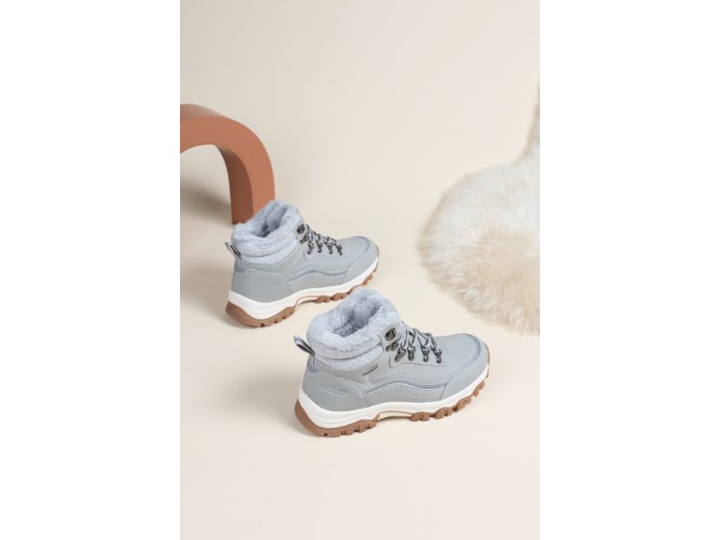 Ghete Amir Imblanite pentru Femei si Copii, Piele Ecologica, Talpa Antiderapanta cu striatii, Confortabile si Calduroase, Ax Boxing