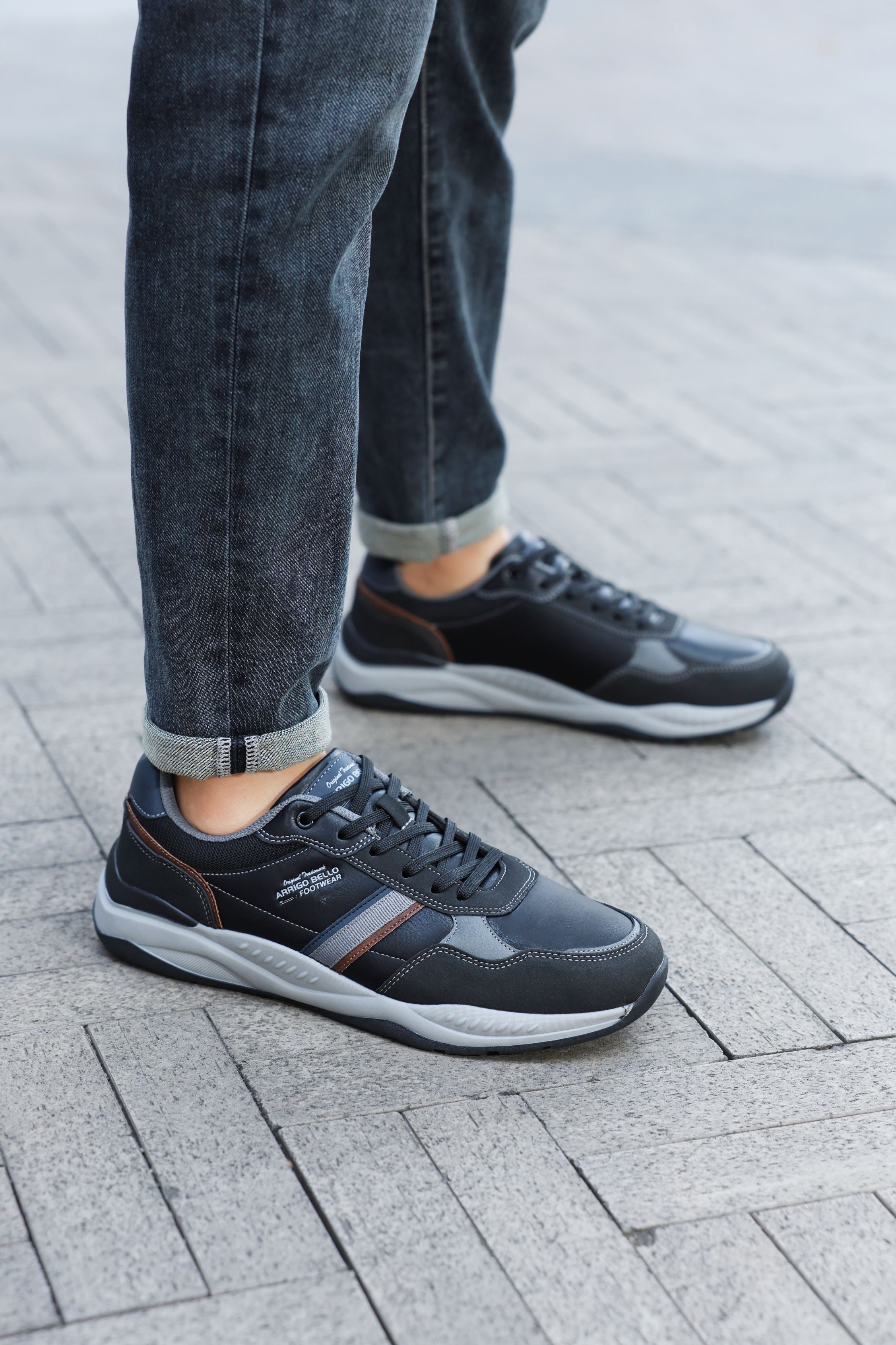 Pantofi casual pentru Barbati, Model Ares, Piele ecologica premium, Talpa usoara, Arrigo Bello