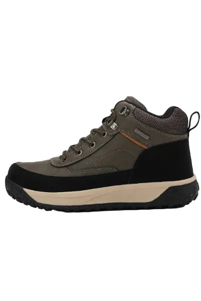 Ghete Casual pentru Barbati, Model Elias, Imblanite, Piele ecologica, Talpa dreapta cu striatii, Ax Boxing, Khaki