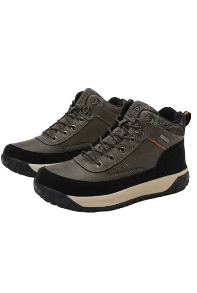 Ghete Casual pentru Barbati, Model Elias, Imblanite, Piele ecologica, Talpa dreapta cu striatii, Ax Boxing, Khaki