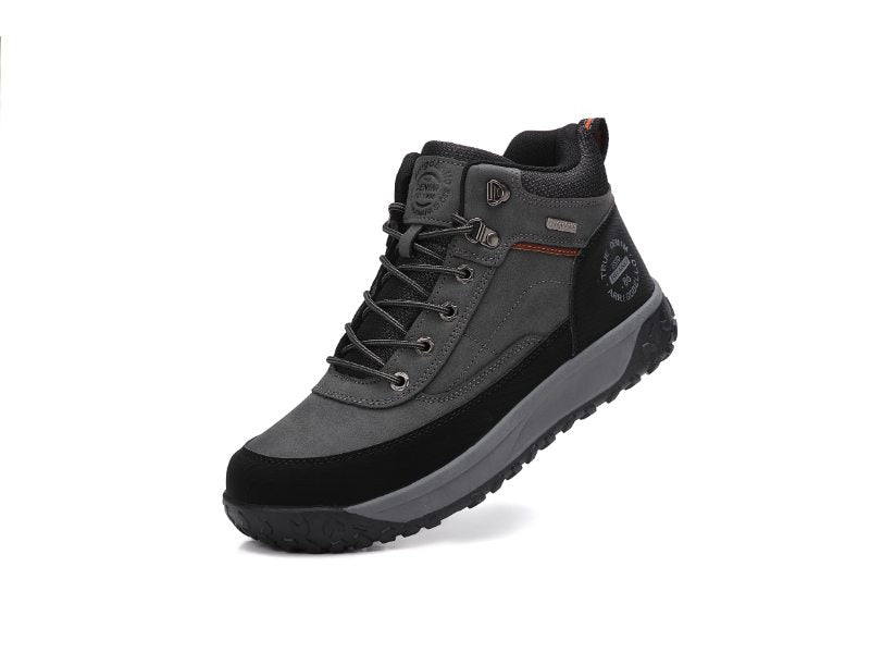 Ghete Casual Elias pentru Barbati, Imblanite, Piele ecologica, Talpa dreapta cu striatii, Ax Boxing