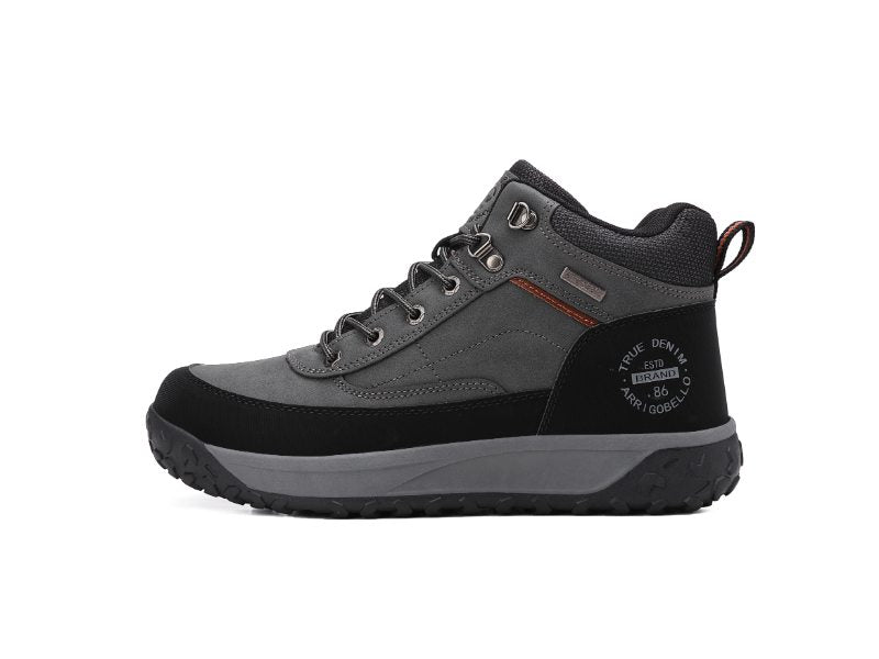 Ghete Casual Elias pentru Barbati, Imblanite, Piele ecologica, Talpa dreapta cu striatii, Ax Boxing