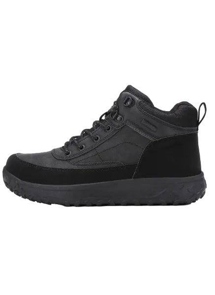 Ghete Casual pentru Barbati, Model Elias, Imblanite, Piele ecologica, Talpa dreapta cu striatii, Ax Boxing, Negru