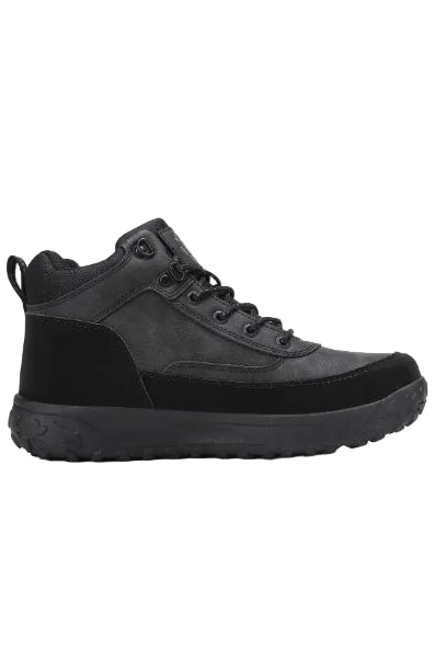 Ghete Casual pentru Barbati, Model Elias, Imblanite, Piele ecologica, Talpa dreapta cu striatii, Ax Boxing, Negru