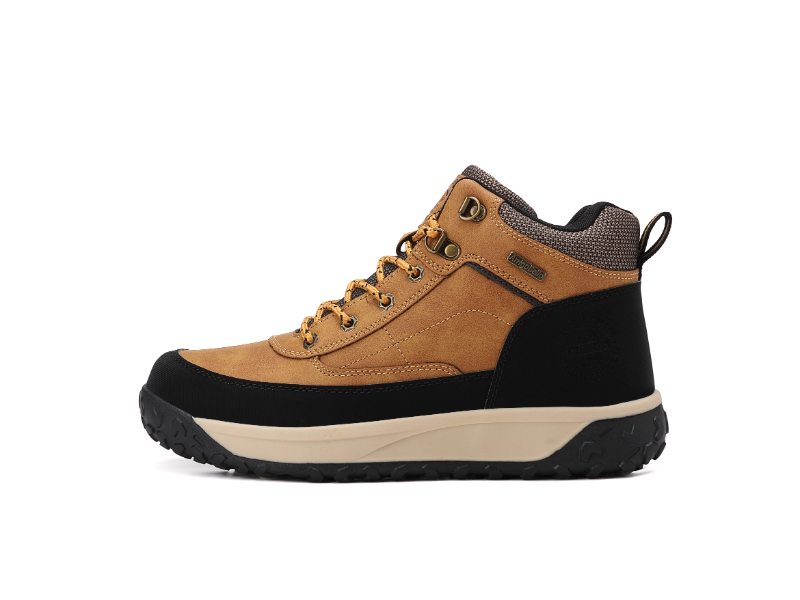 Ghete Casual Elias pentru Barbati, Imblanite, Piele ecologica, Talpa dreapta cu striatii, Ax Boxing