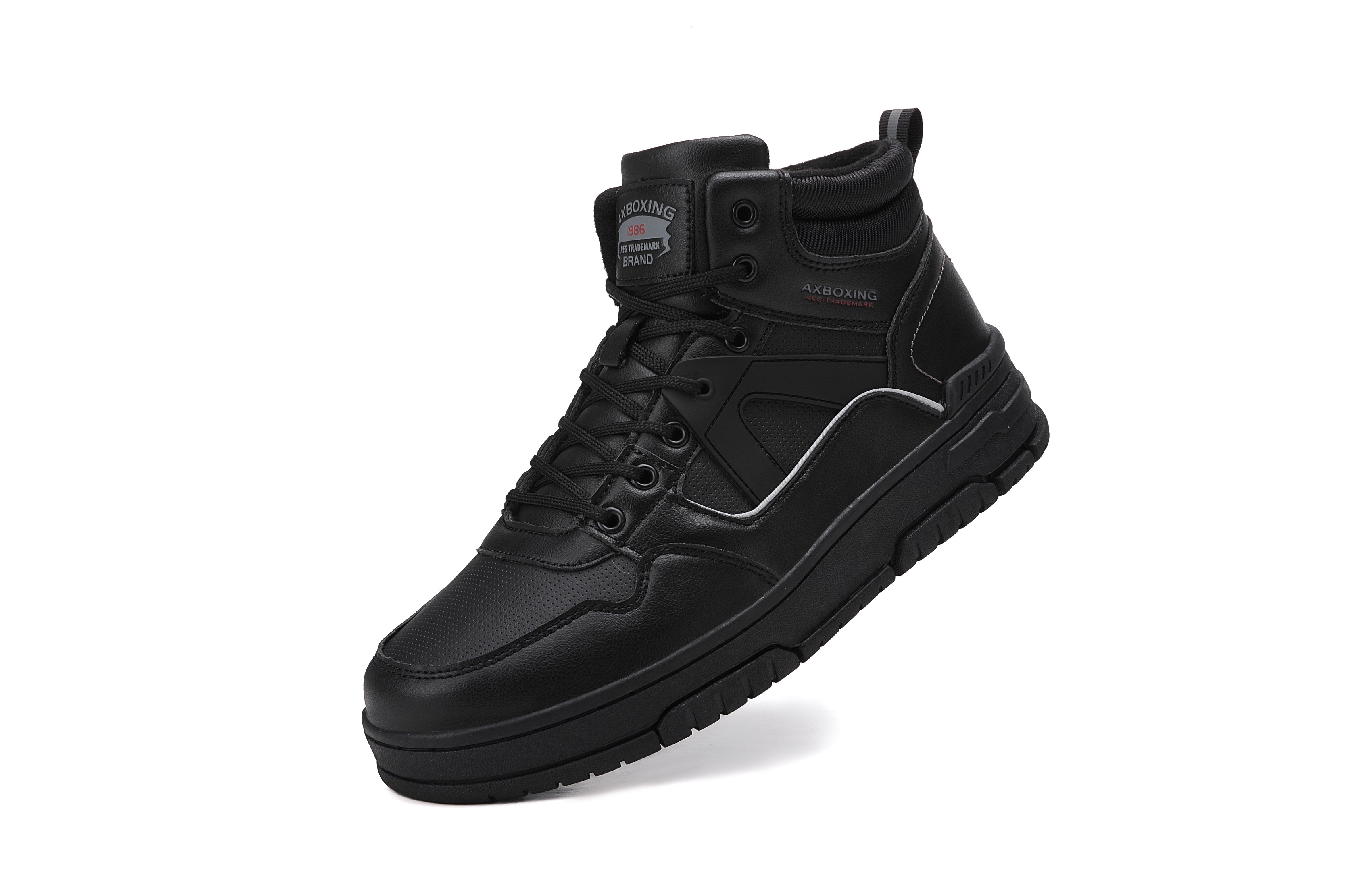 Ghete sport Zoltan, tip Adidasi pentru Barbati, Imblanite, Piele Ecologica, Talpa Cusuta, Comode si Calduroase, Ax Boxing