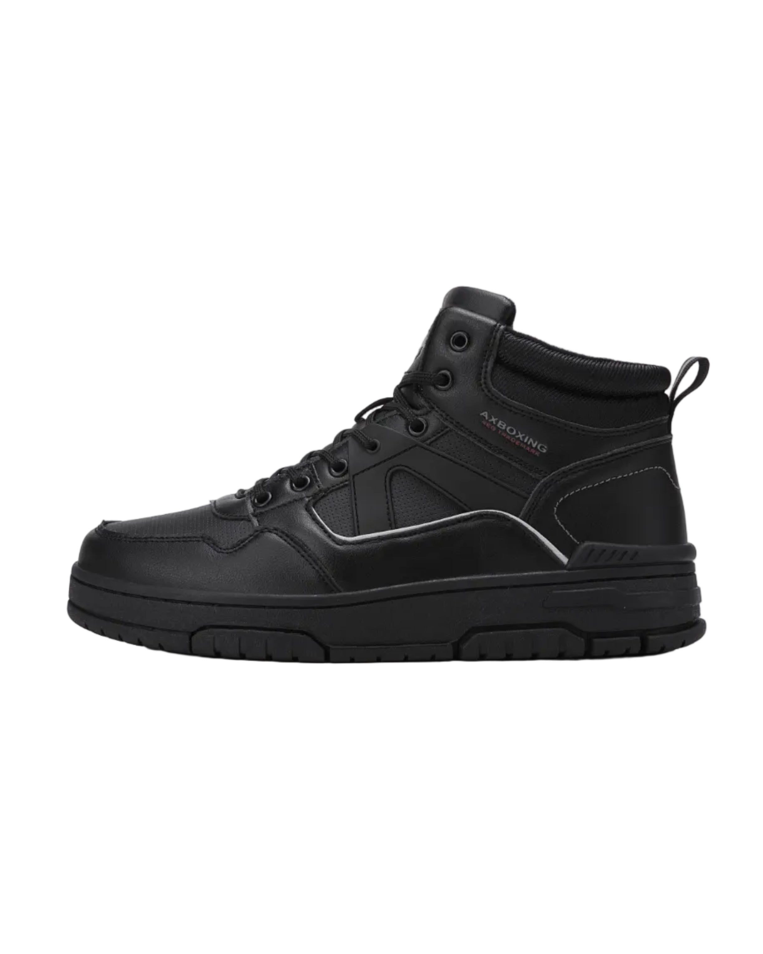 Ghete sport tip Adidasi, Model Yuri, Imblanite, Piele Ecologica, Talpa Cusuta, Comode si Calduroase, Ax Boxing, Negru