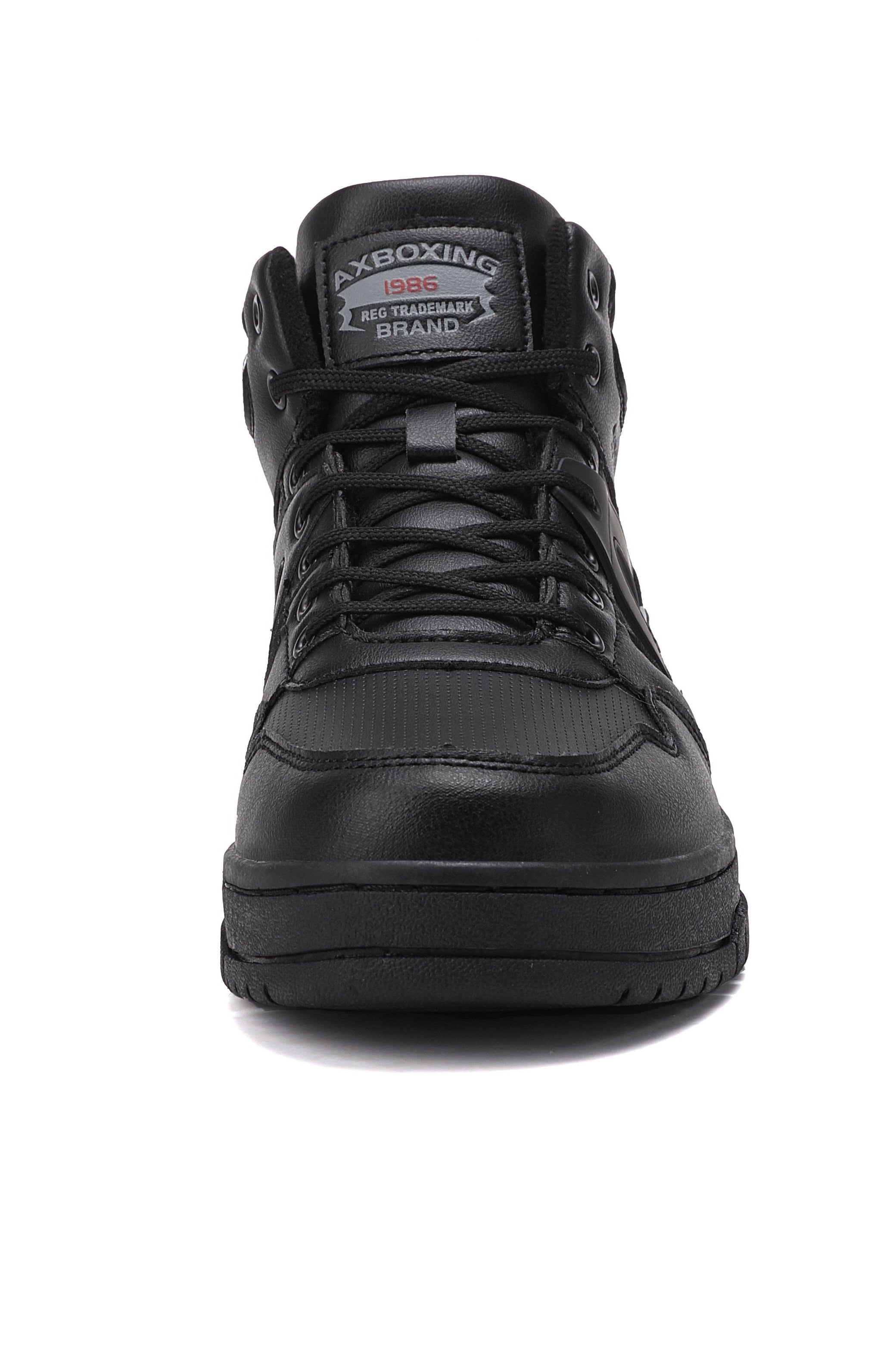 Ghete Sport pentru Barbati, Model Zoltan, Imblanite, Piele Ecologica, Talpa Cusuta, Comode si Calduroase, Ax Boxing, Negru