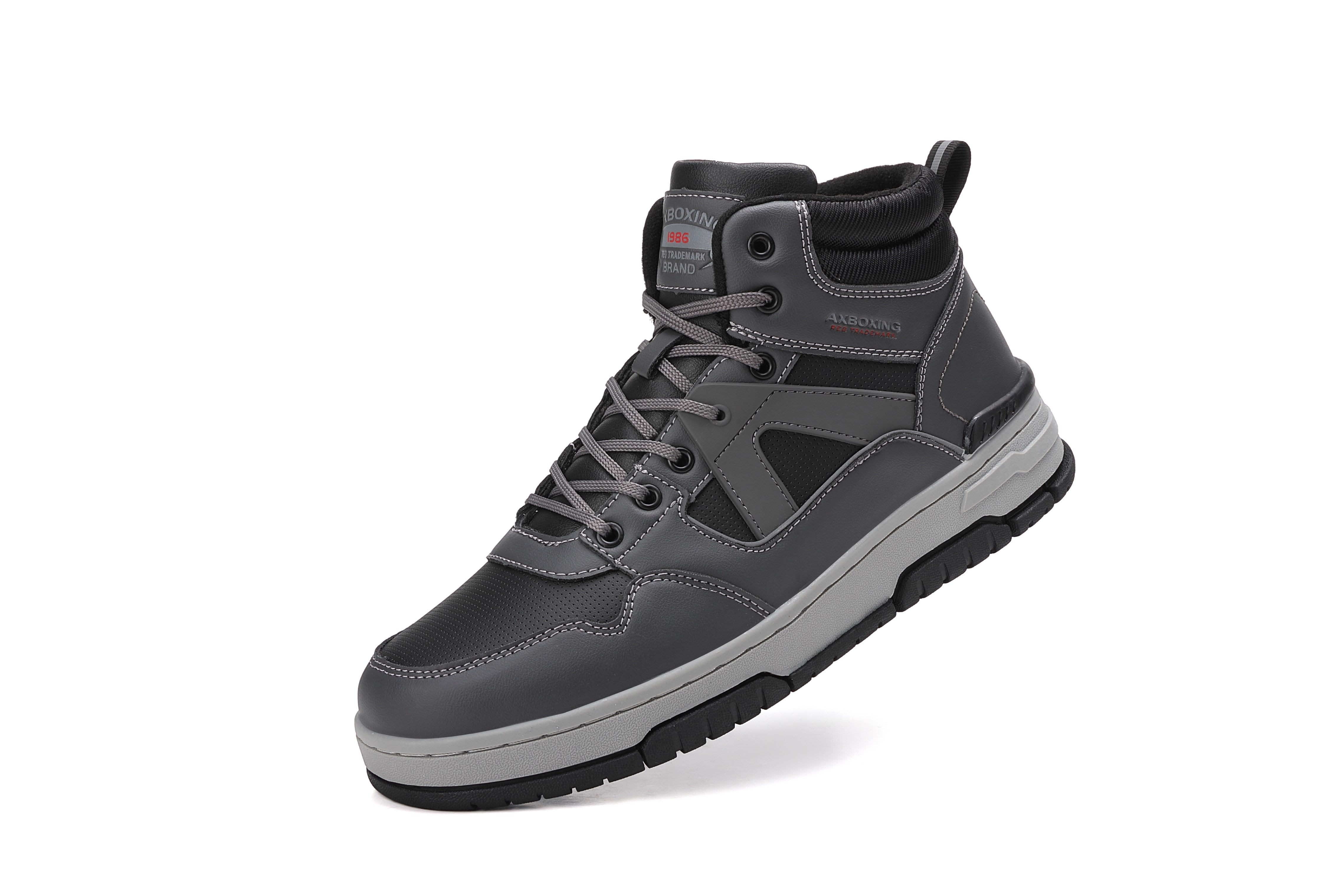 Ghete sport Zoltan, tip Adidasi pentru Barbati, Imblanite, Piele Ecologica, Talpa Cusuta, Comode si Calduroase, Ax Boxing