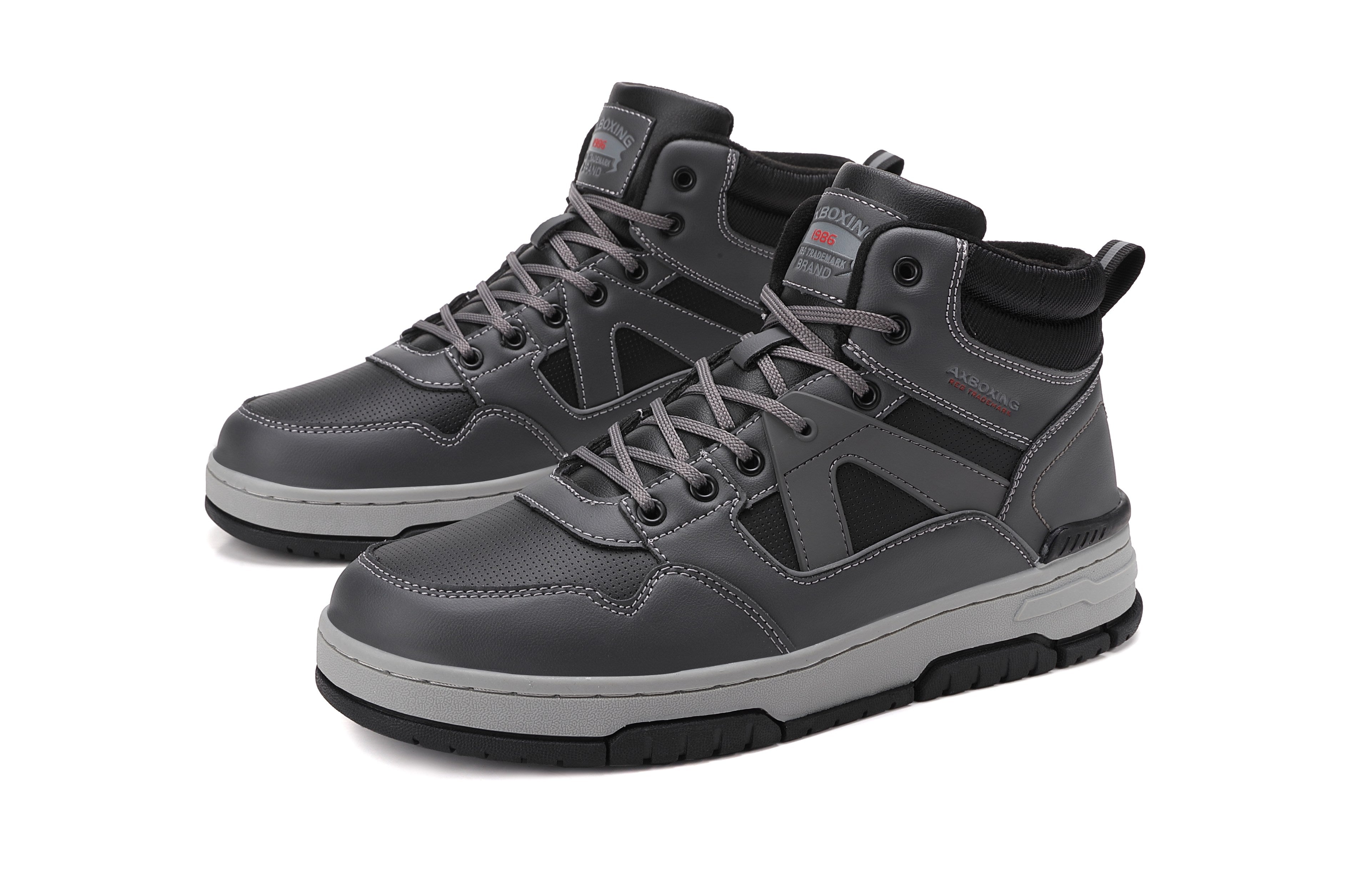 Ghete Yuri sport tip Adidasi pentru Baieti, Imblanite, Piele Ecologica, Talpa Cusuta, Comode si Calduroase, Ax Boxing