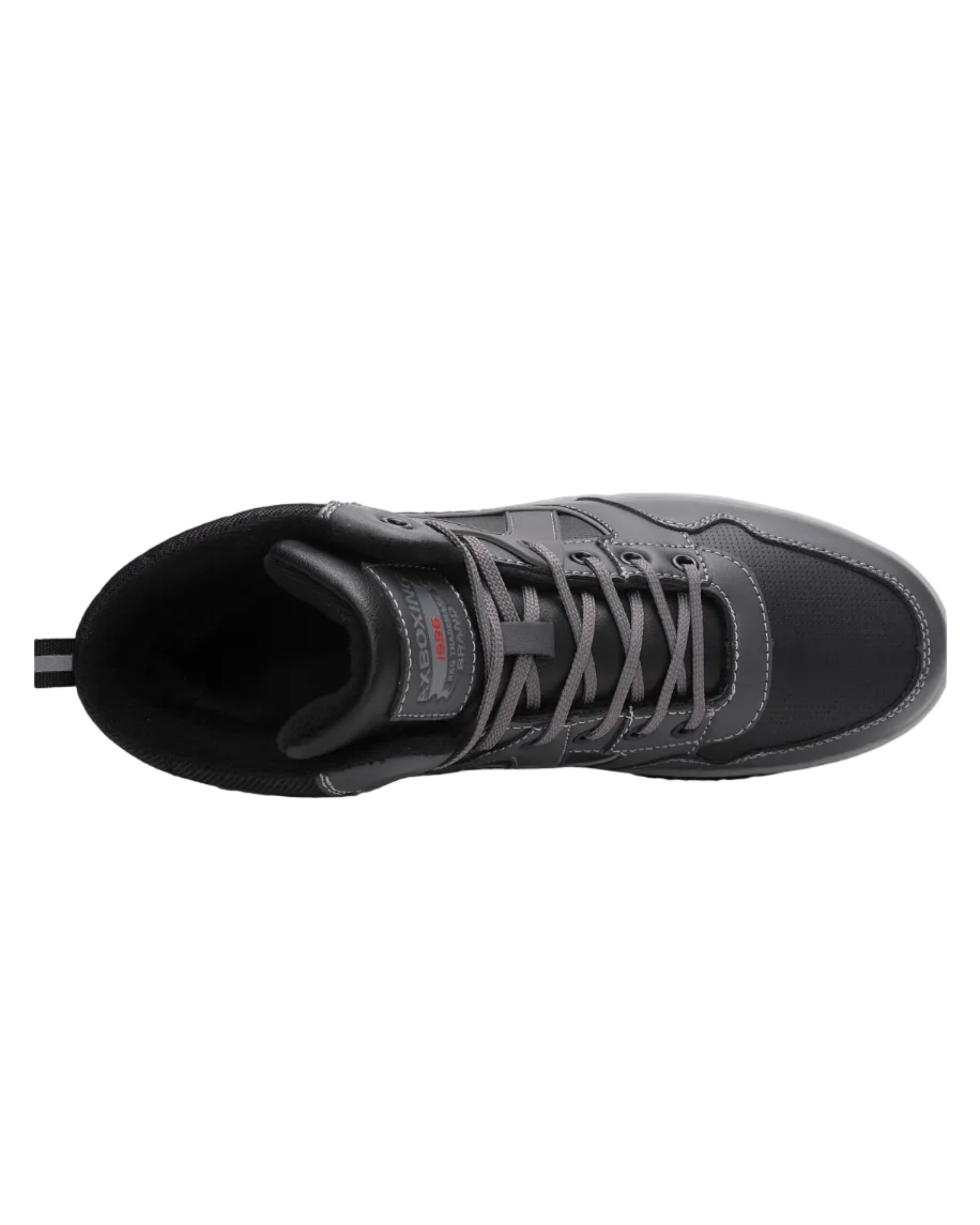 Ghete Sport pentru Barbati, Model Zoltan, Imblanite, Piele Ecologica, Talpa Cusuta, Comode si Calduroase, Ax Boxing, Gri